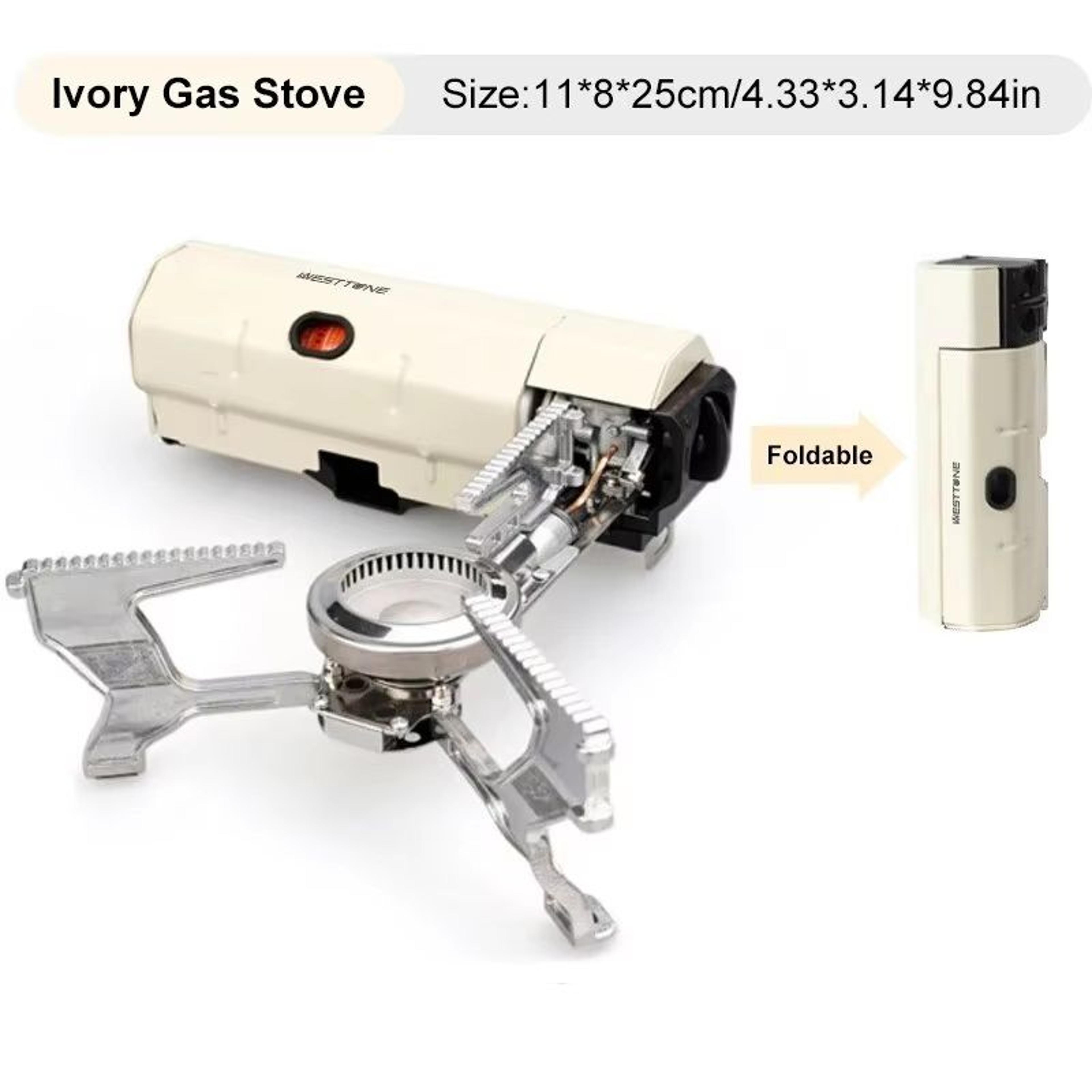 compact folding camping gas stove portable butane cassette burner