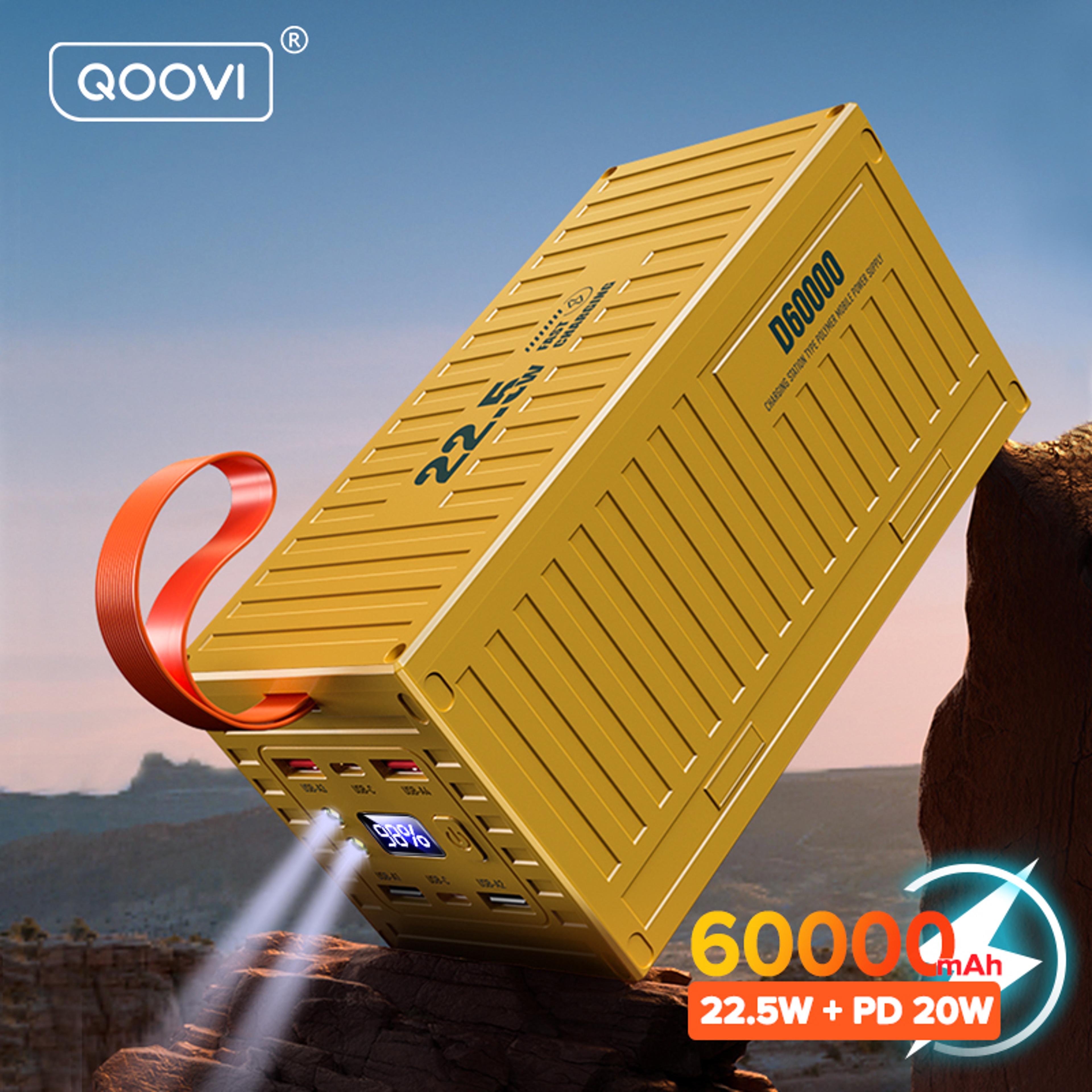 ultra high capacity power bank with pd & qc fast charging