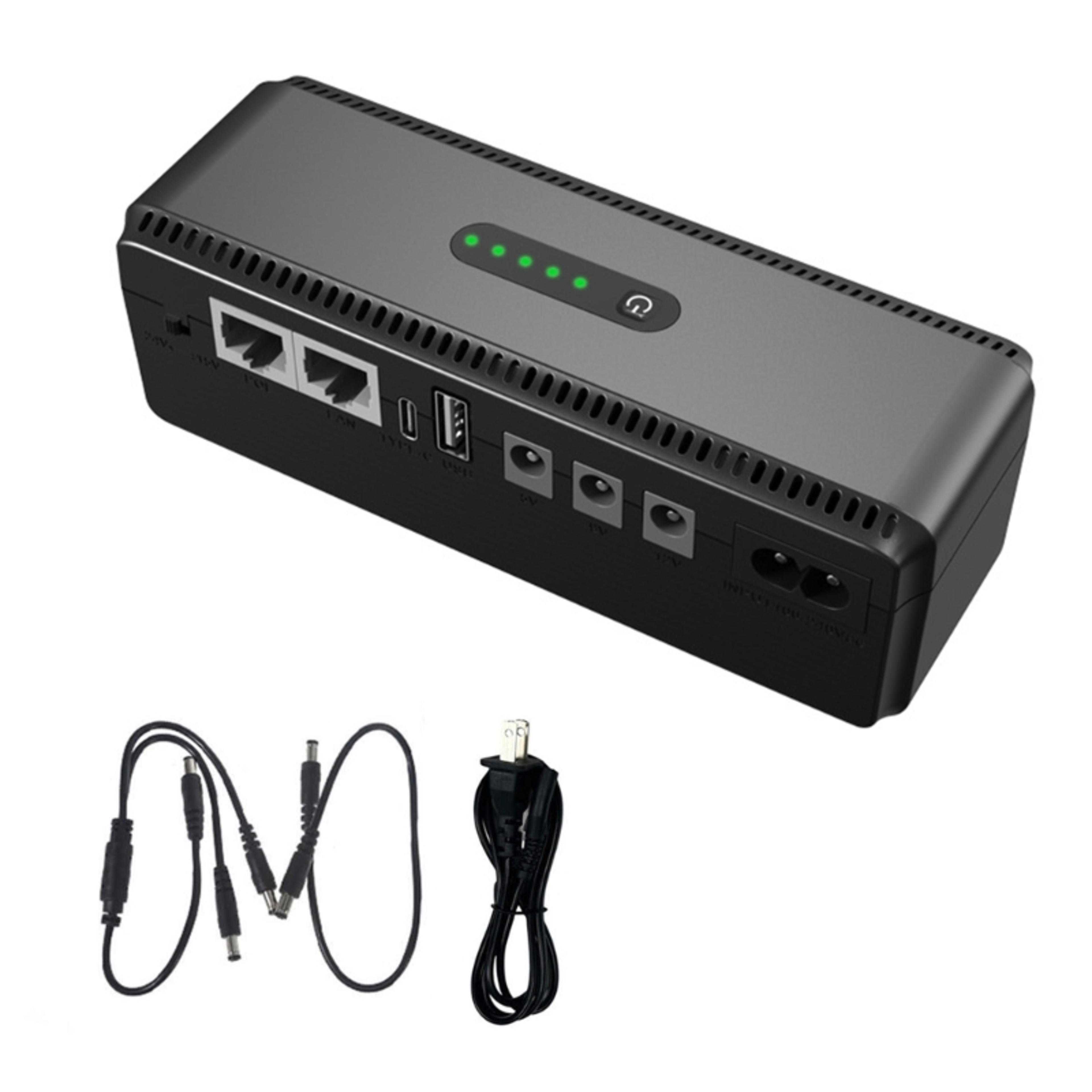 Mini UPS Battery Backup Power Supply Portable UPS Power Bank For Router  CCTV 2