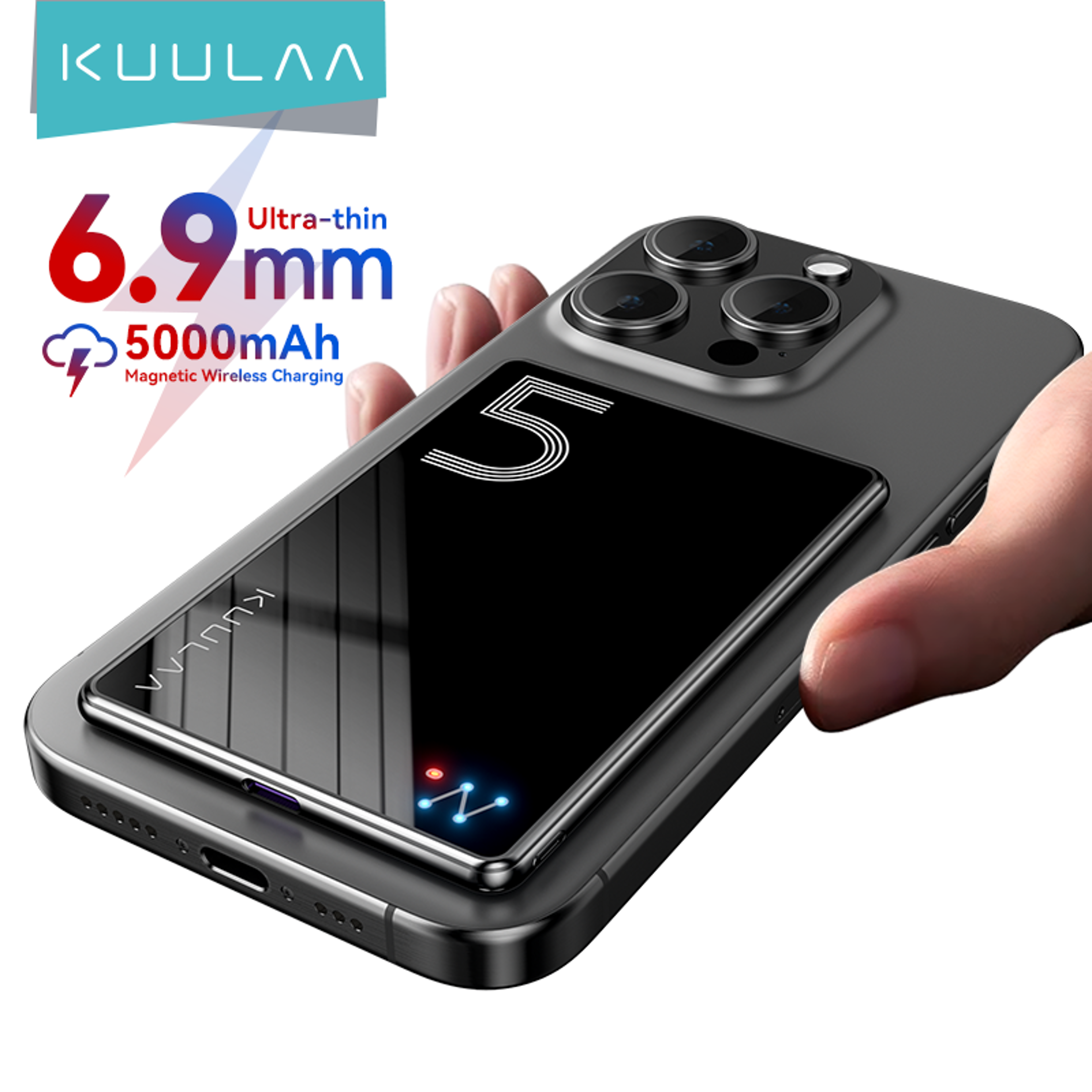magnetic wireless power bank fast charger