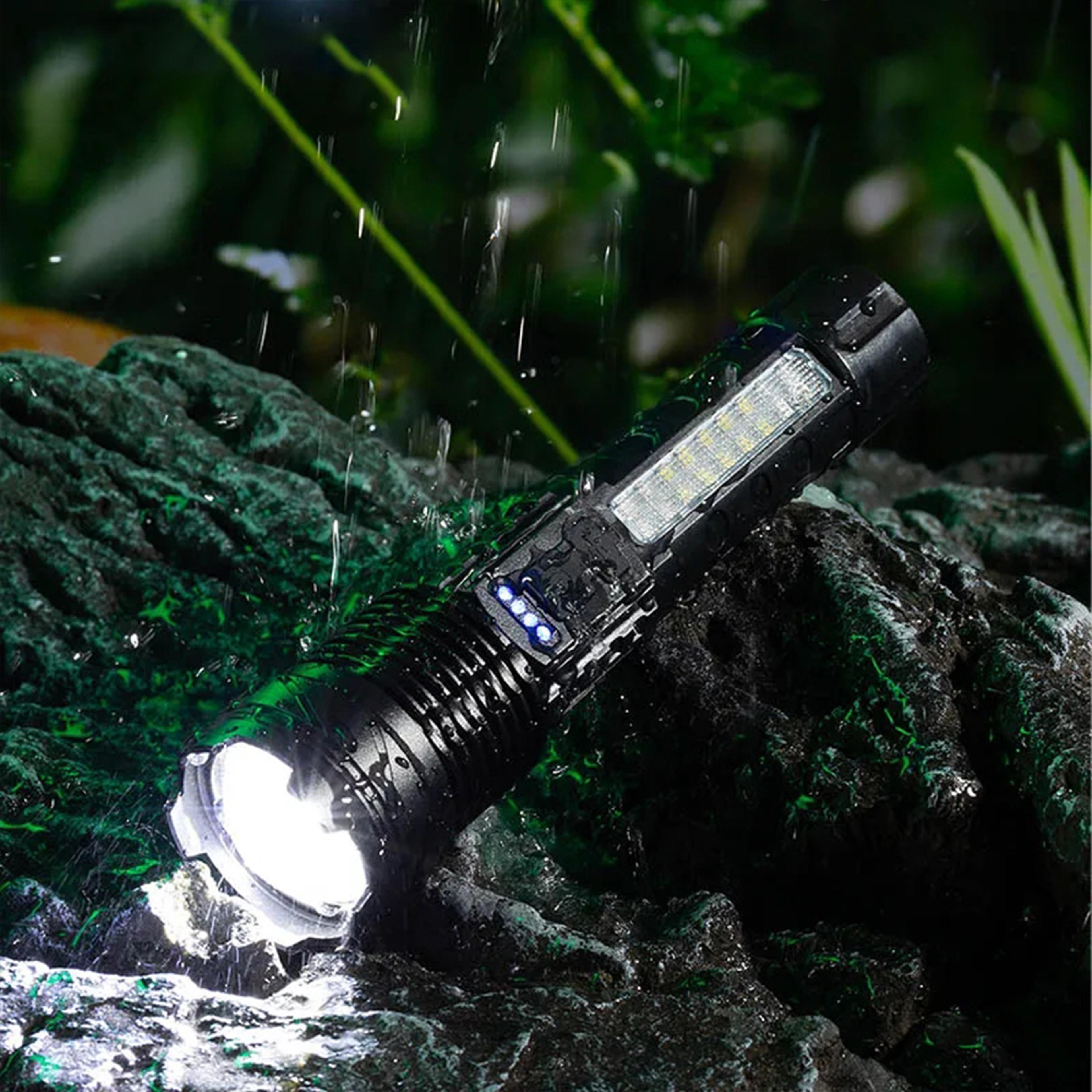 High Power LED Rechargeable Tactical Flashlight With Zoom Torch  Emergency Light 5