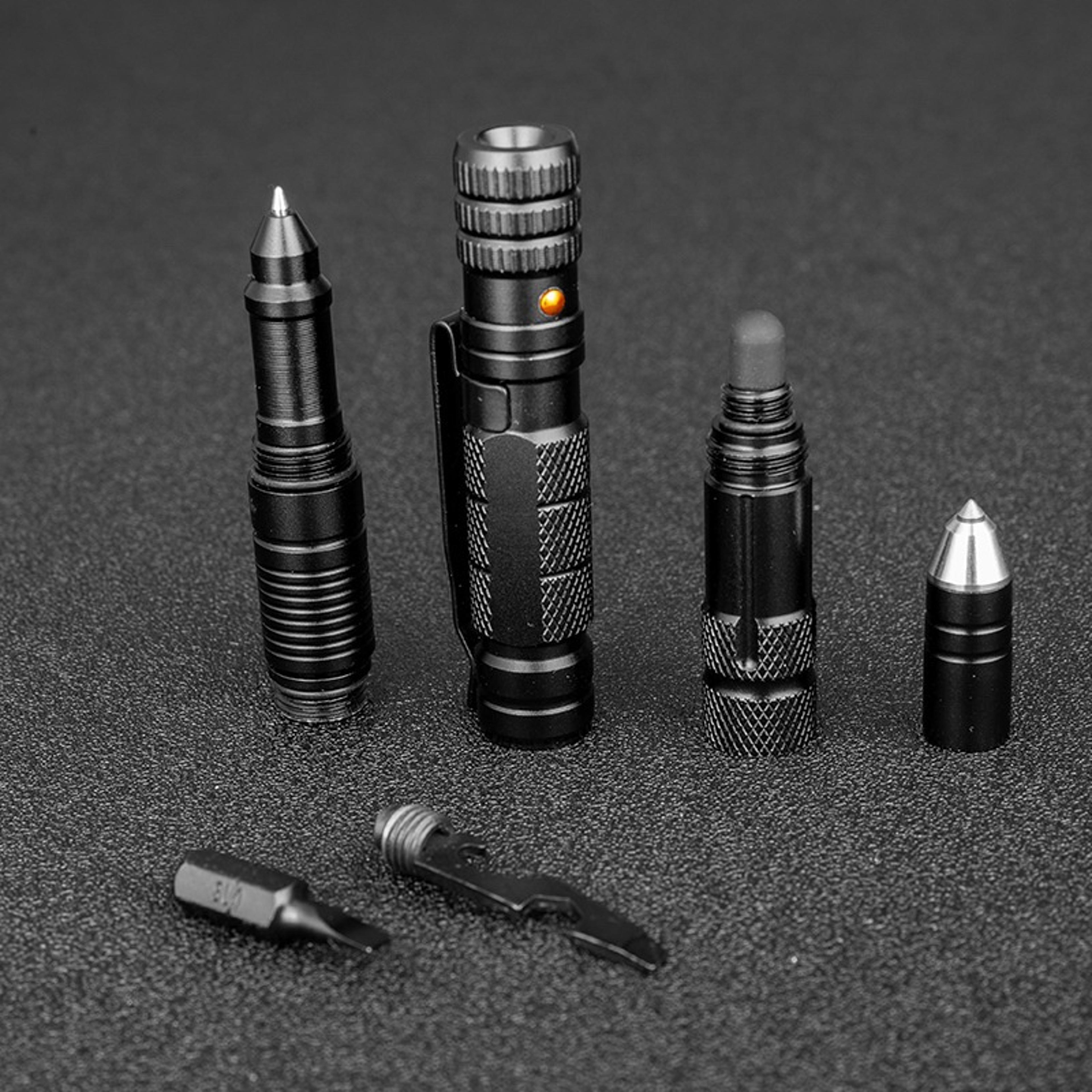 Premium Multi Tool Tactical Pen With Flashlight  Survival Features Emergency EDC Survival Tool 5