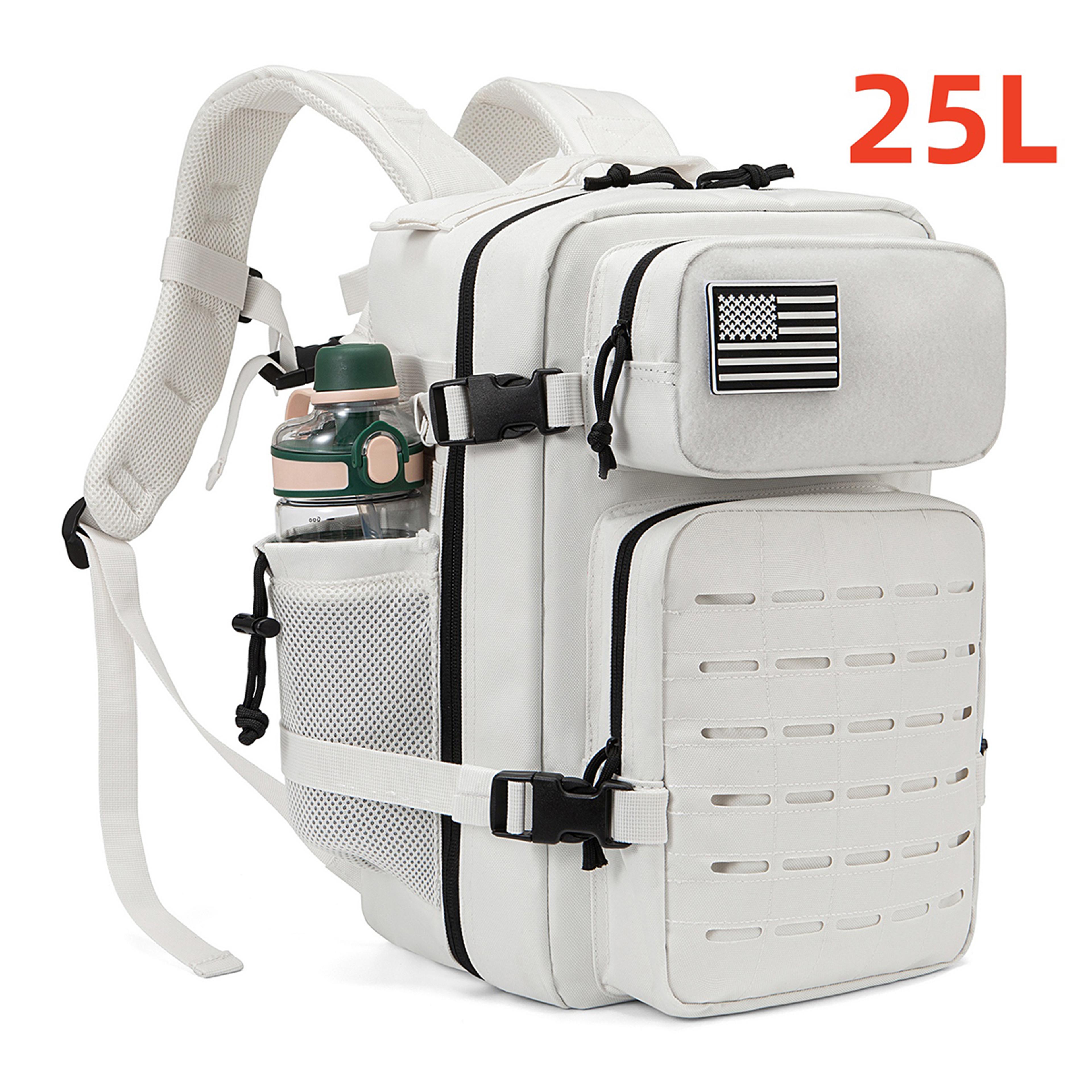 Tactical Survival Backpack For Men  Women With Bottle Holder 6
