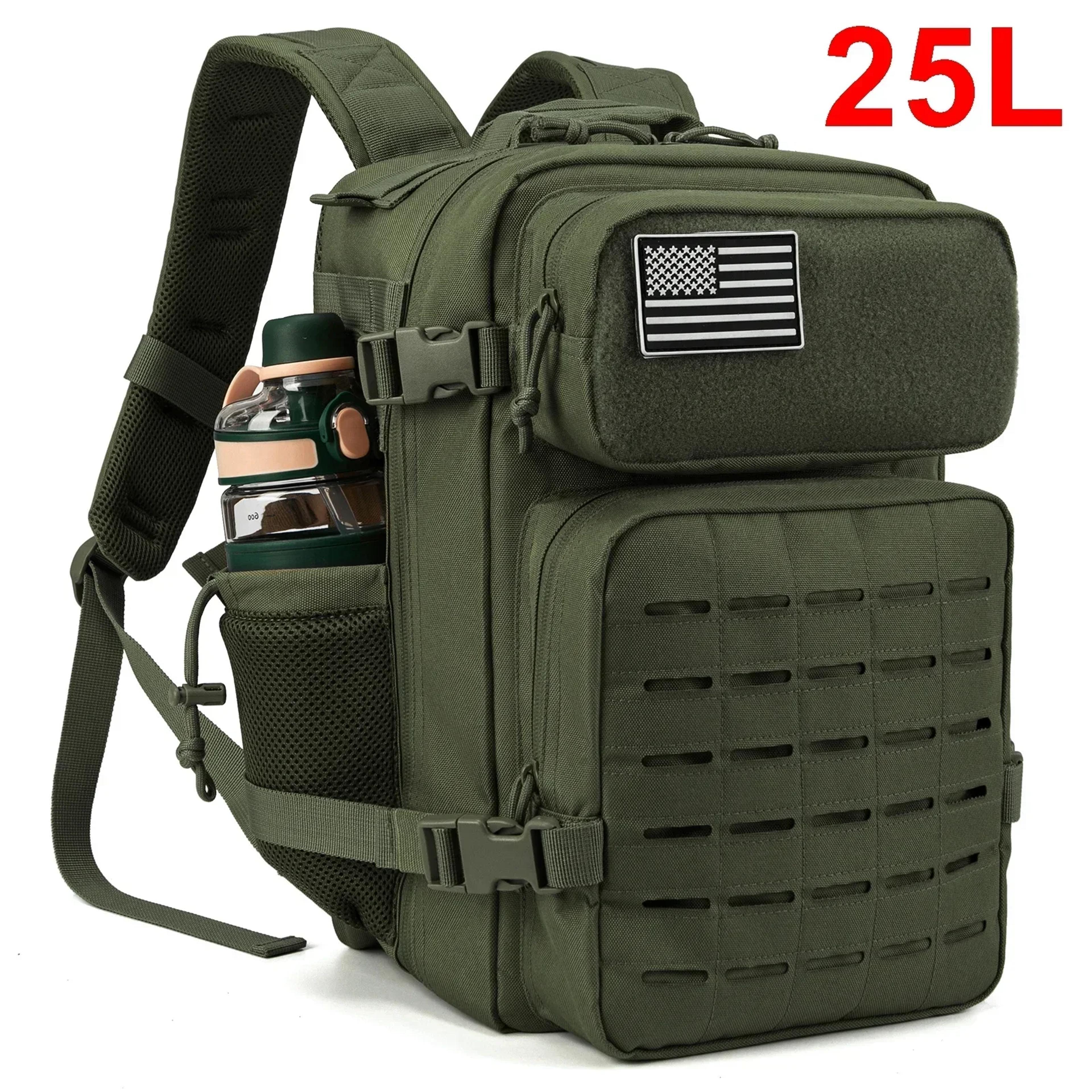 Premium Tactical Backpack Laser Cut Backpack Outdoor Hiking Daypack  Rugged EDC Rucksack 10