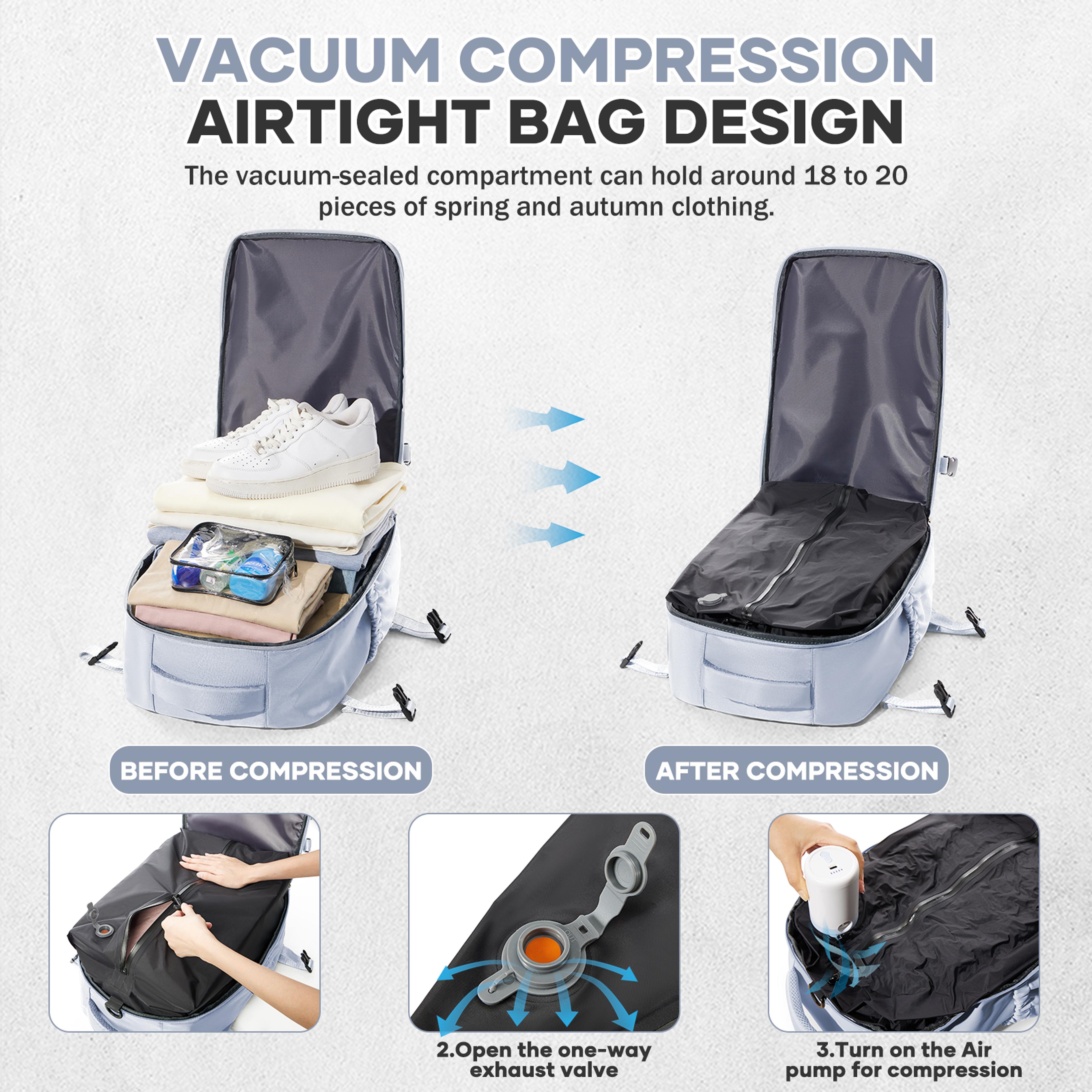 Ultimate Expandable Travel  Laptop Vacuum Compression Backpack 1