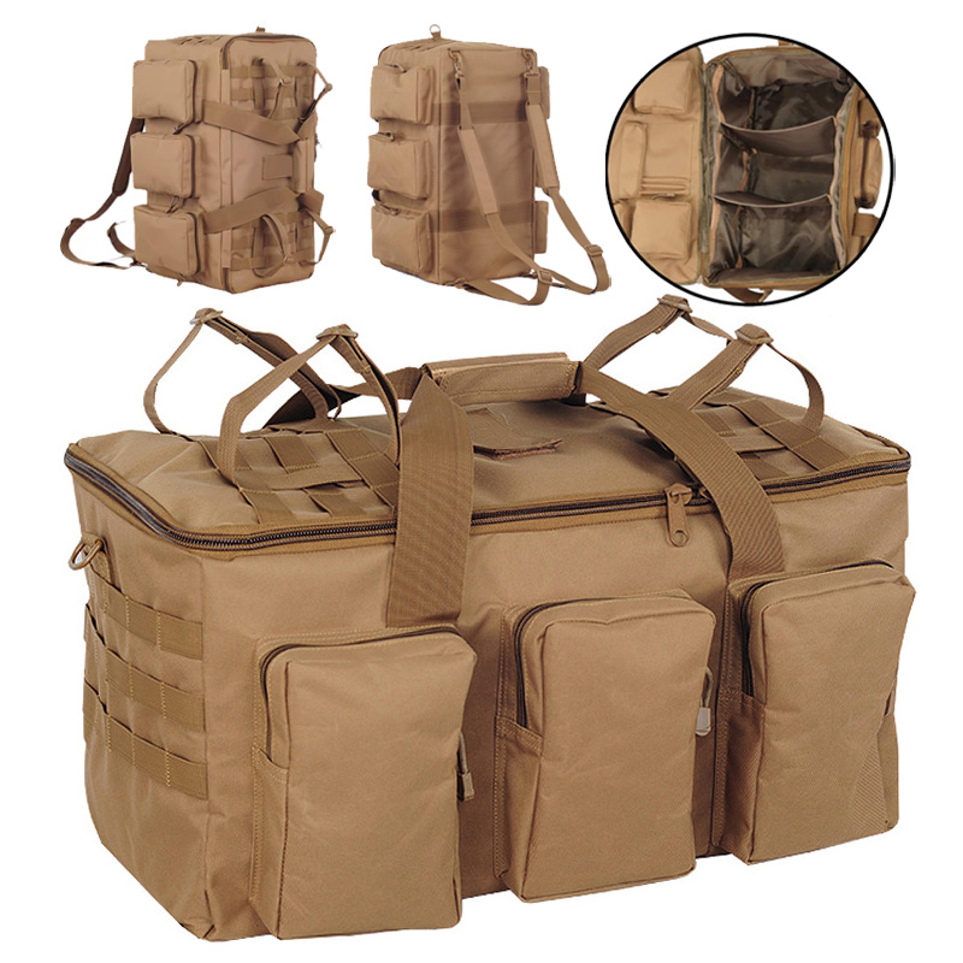 Tactical Convertible Duffel  Travel Backpack Large Camping Backpack For Hiking Gym Weekend Trips 0