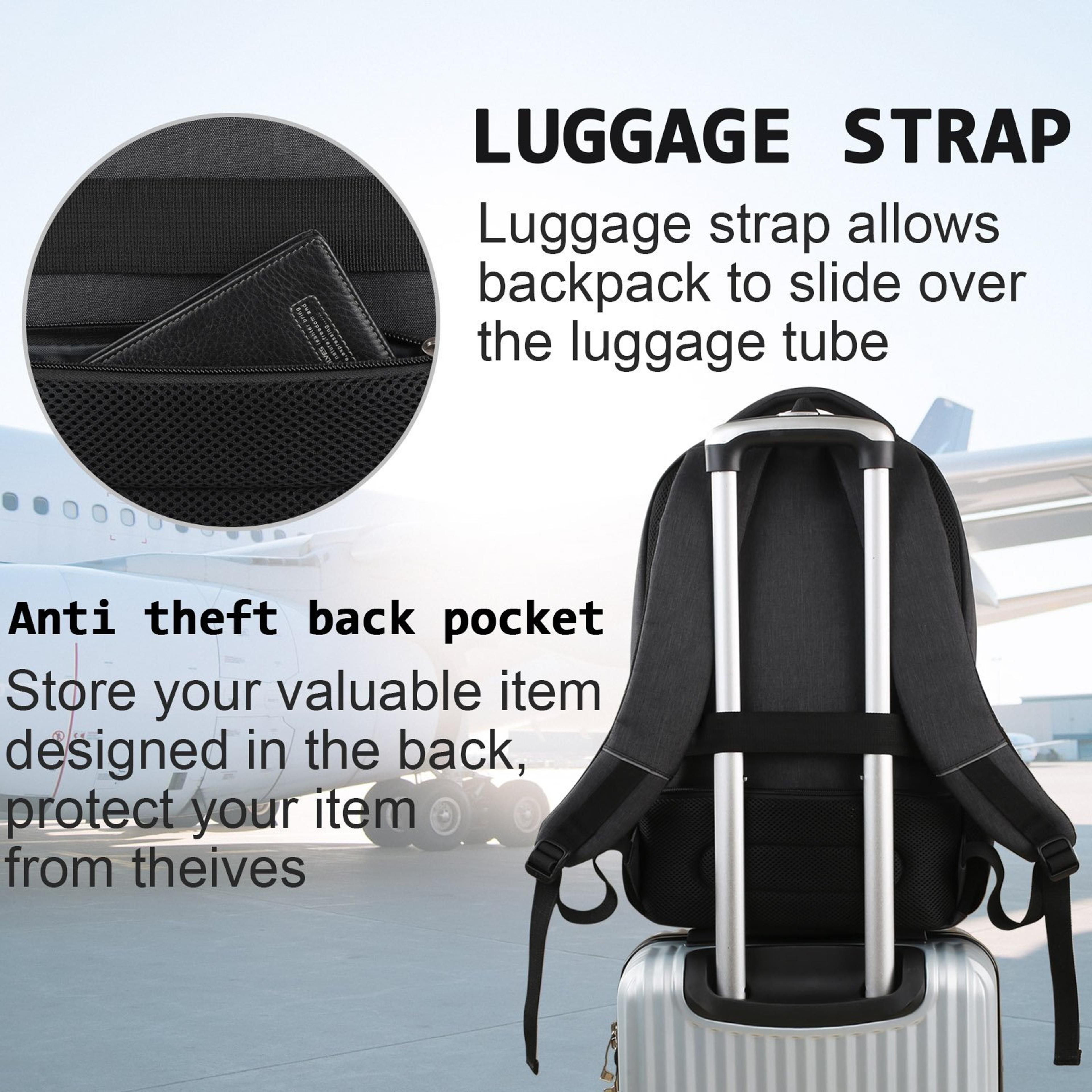 Ergonomic Mens Travel  Camera Backpack Large Waterproof Laptop Bag 2