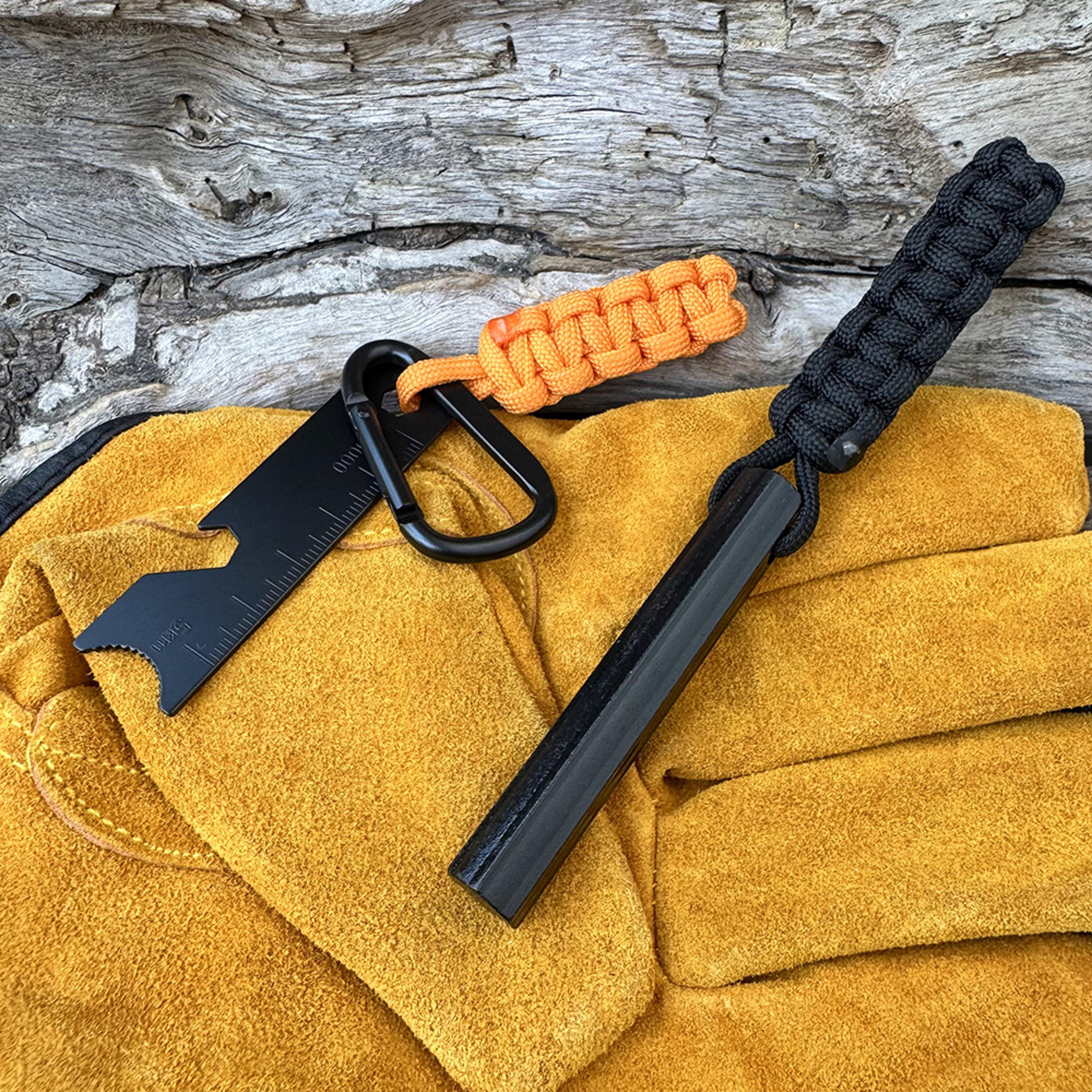 Survival Fire Starter Kit With Compass  Whistle 7