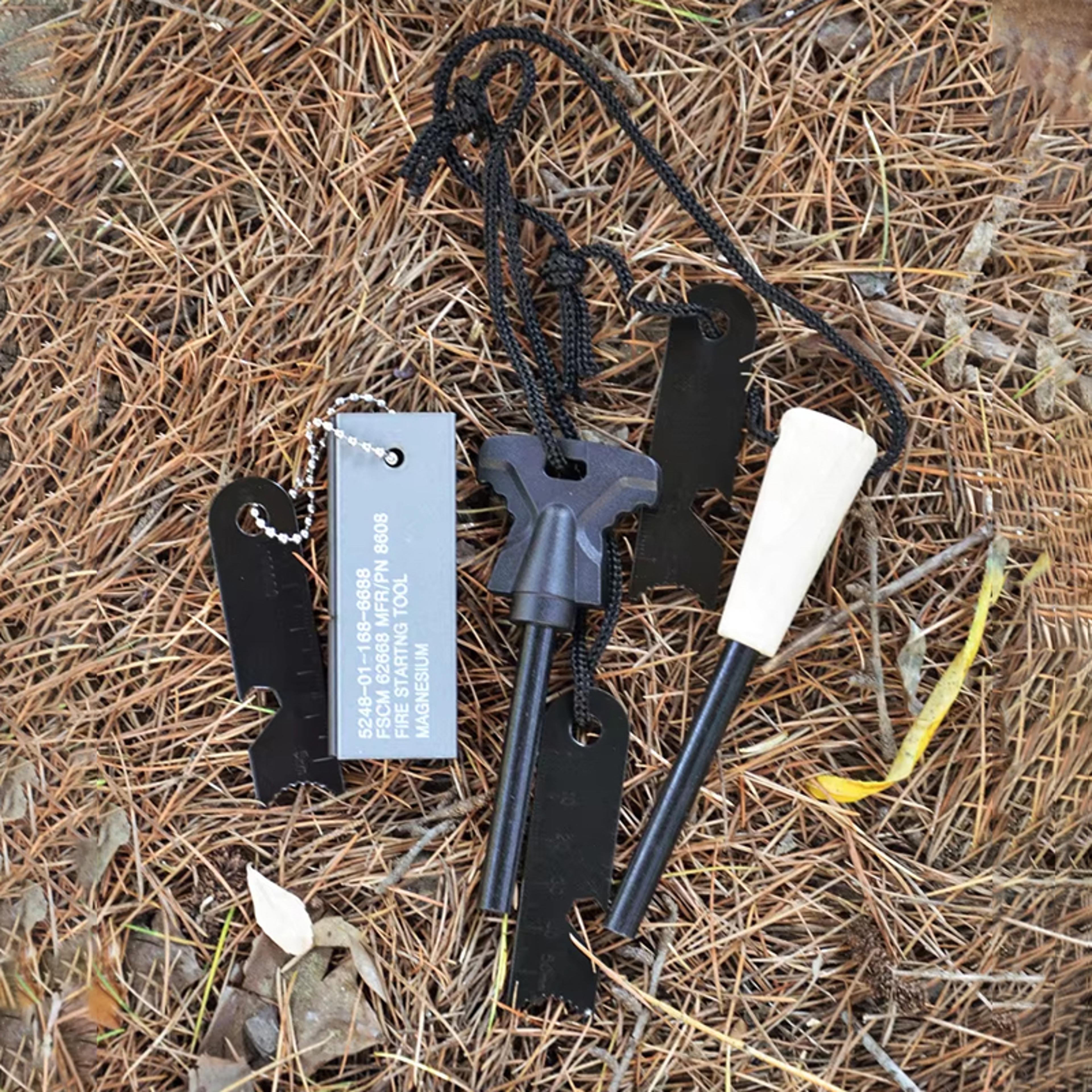 Ultimate Outdoor Fire Starter Kit Magnesium  Flint Survival Tool 2