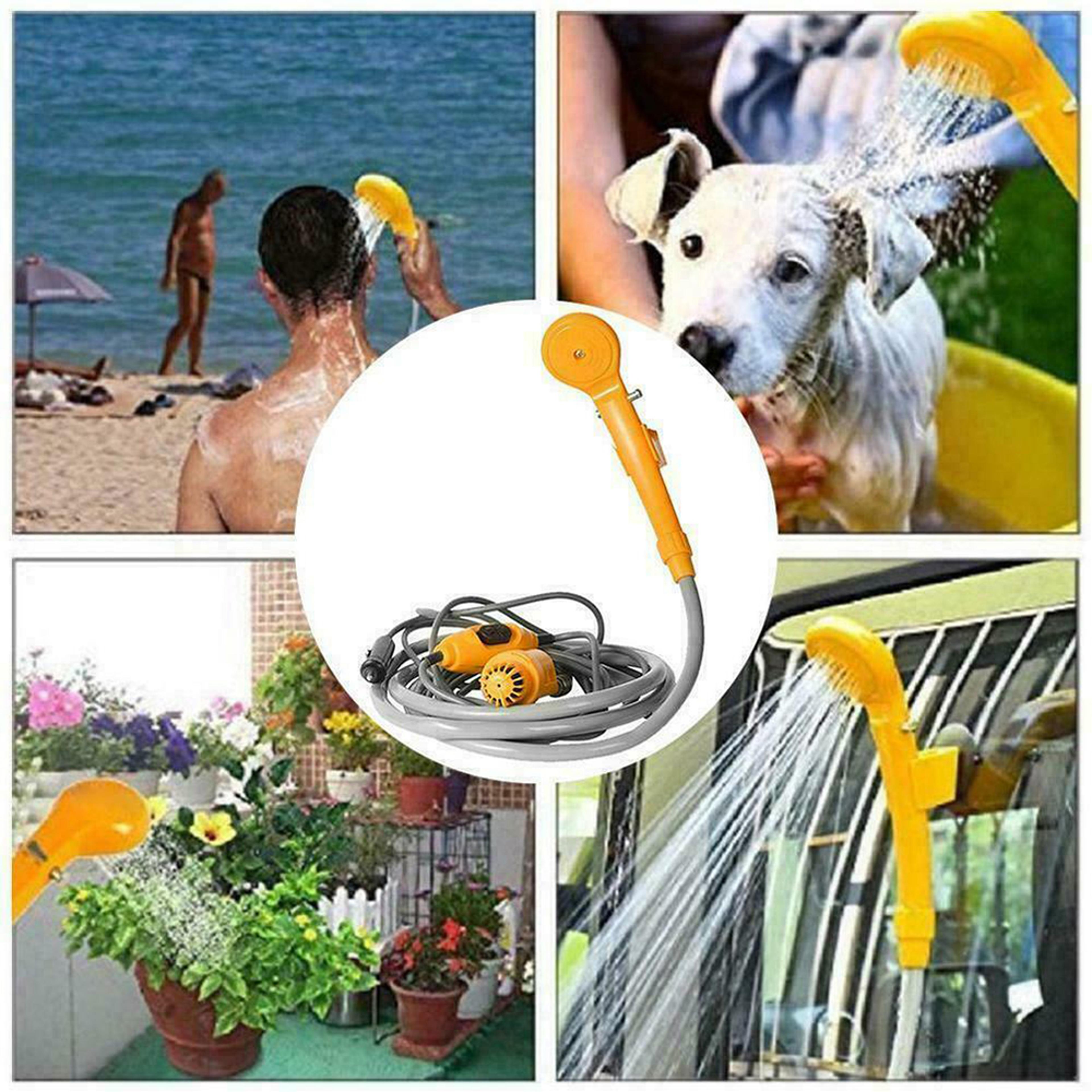 Portable Car Camping Shower Pump Outdoor Travel Pet  Car Wash 3