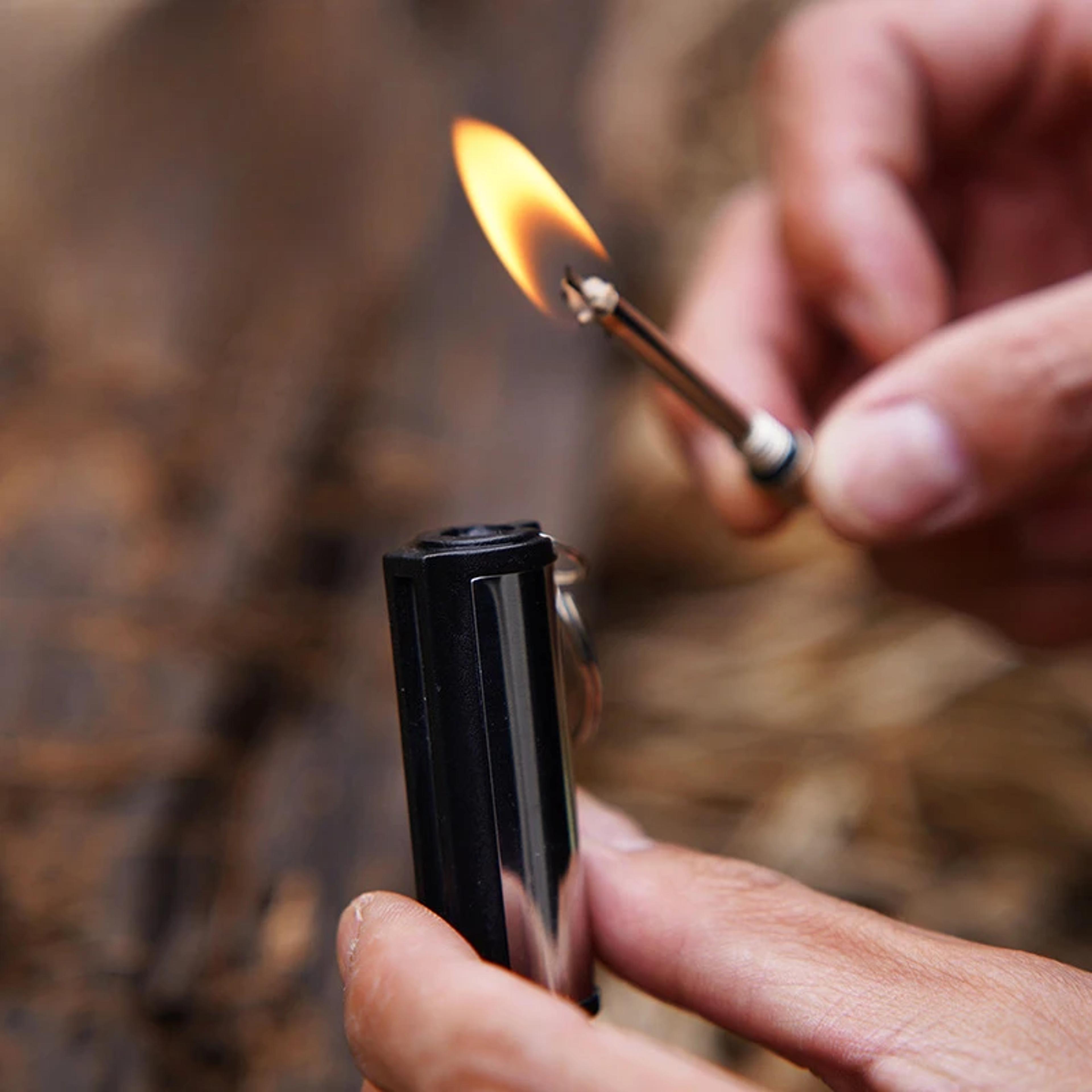 premium bullet keychain windproof & waterproof stainless steel lighter