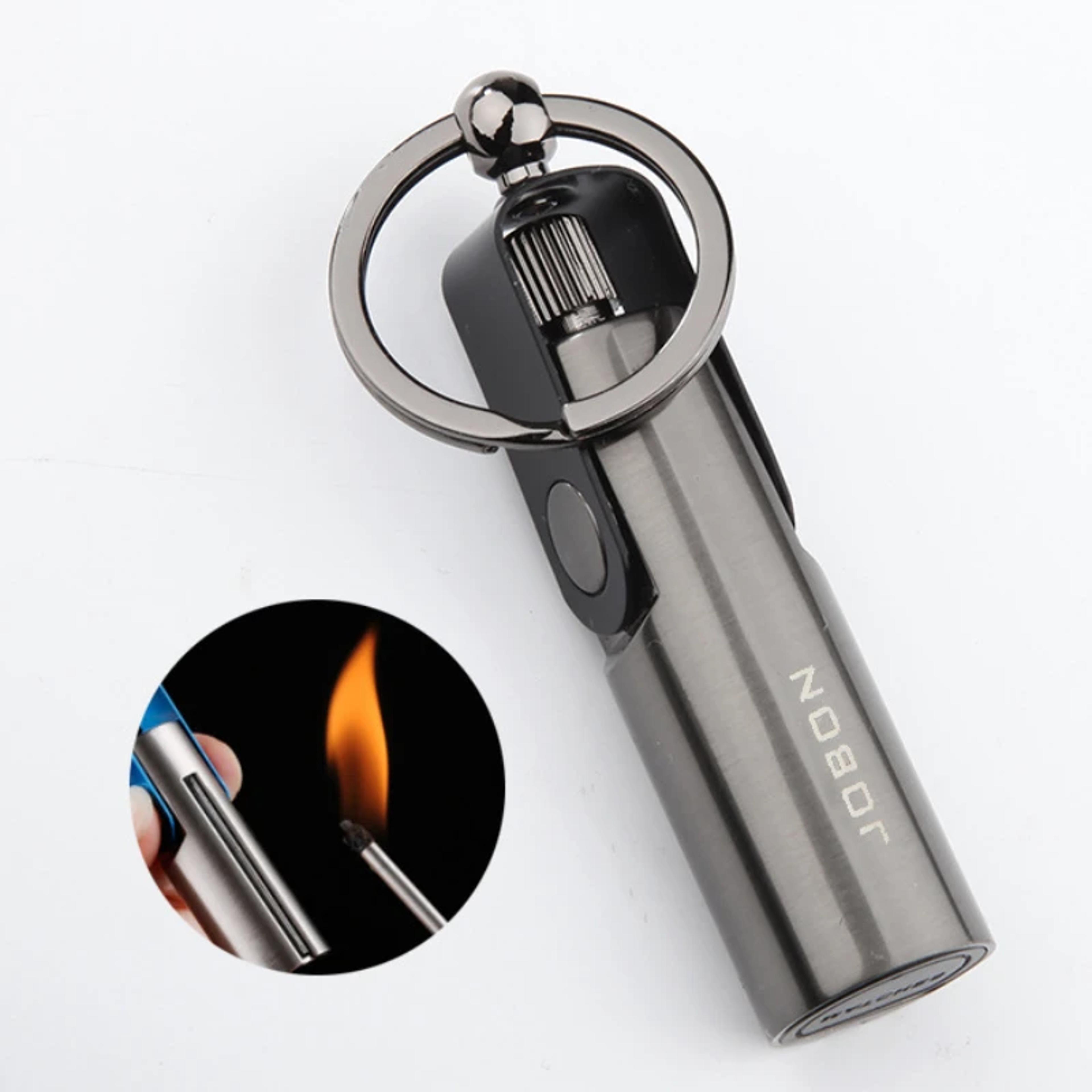 waterproof survival match lighter keychain portable outdoor fire starter tool