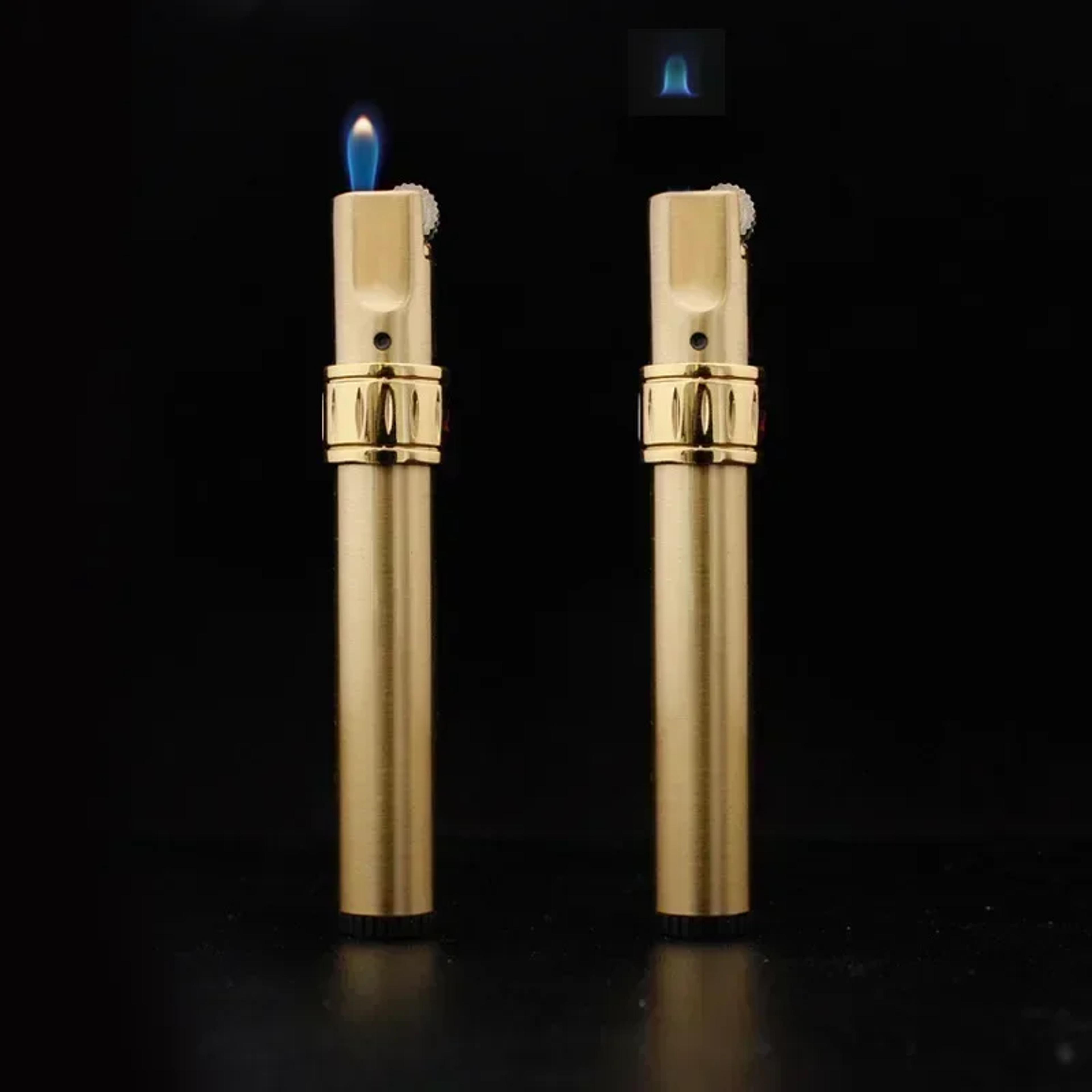 Premium Metal Torch Lighter With Floating Fire Butane Gas  Flint Ignition 1