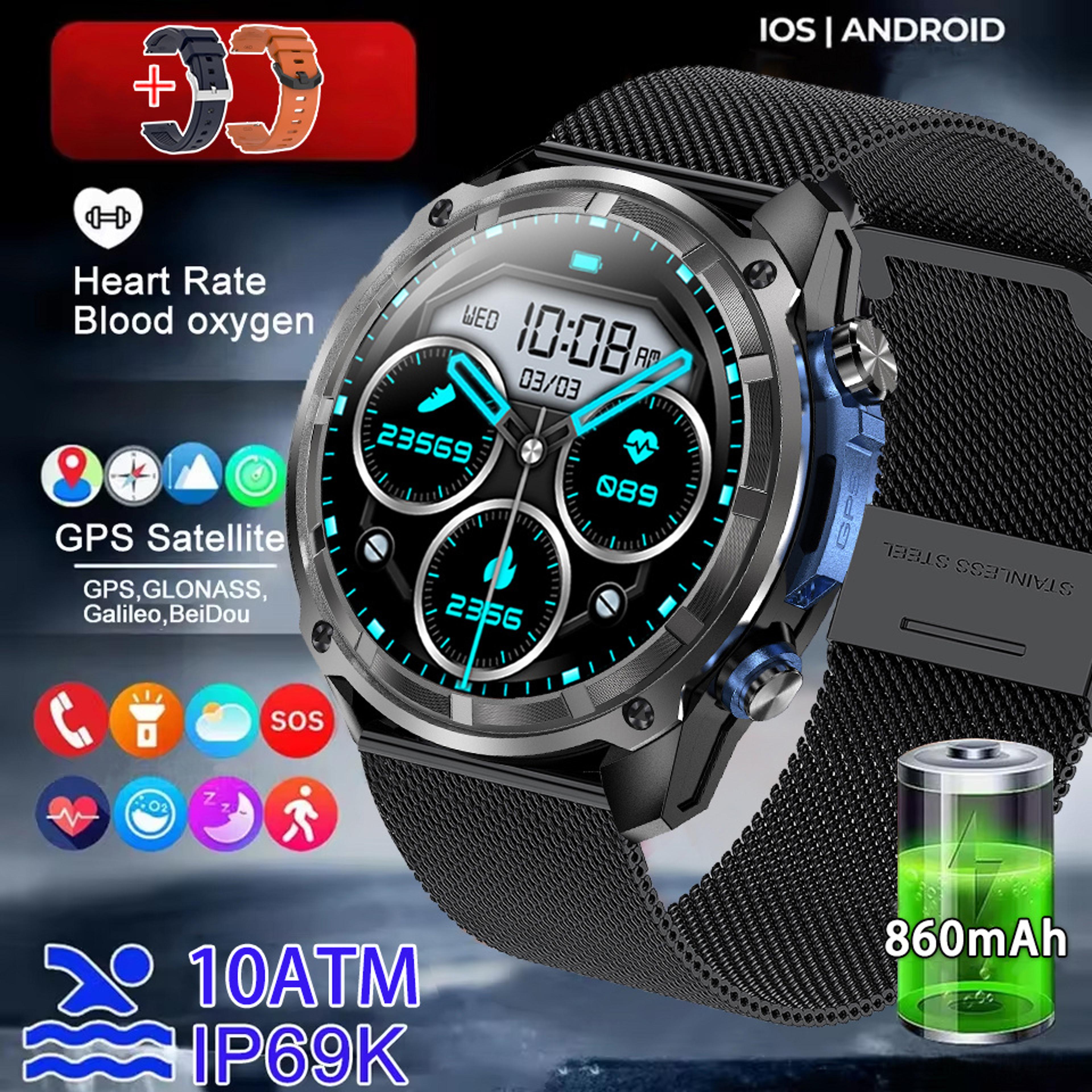 Outdoor GPS Smart Watch With Offline Maps Bluetooth Calling  Compass 7