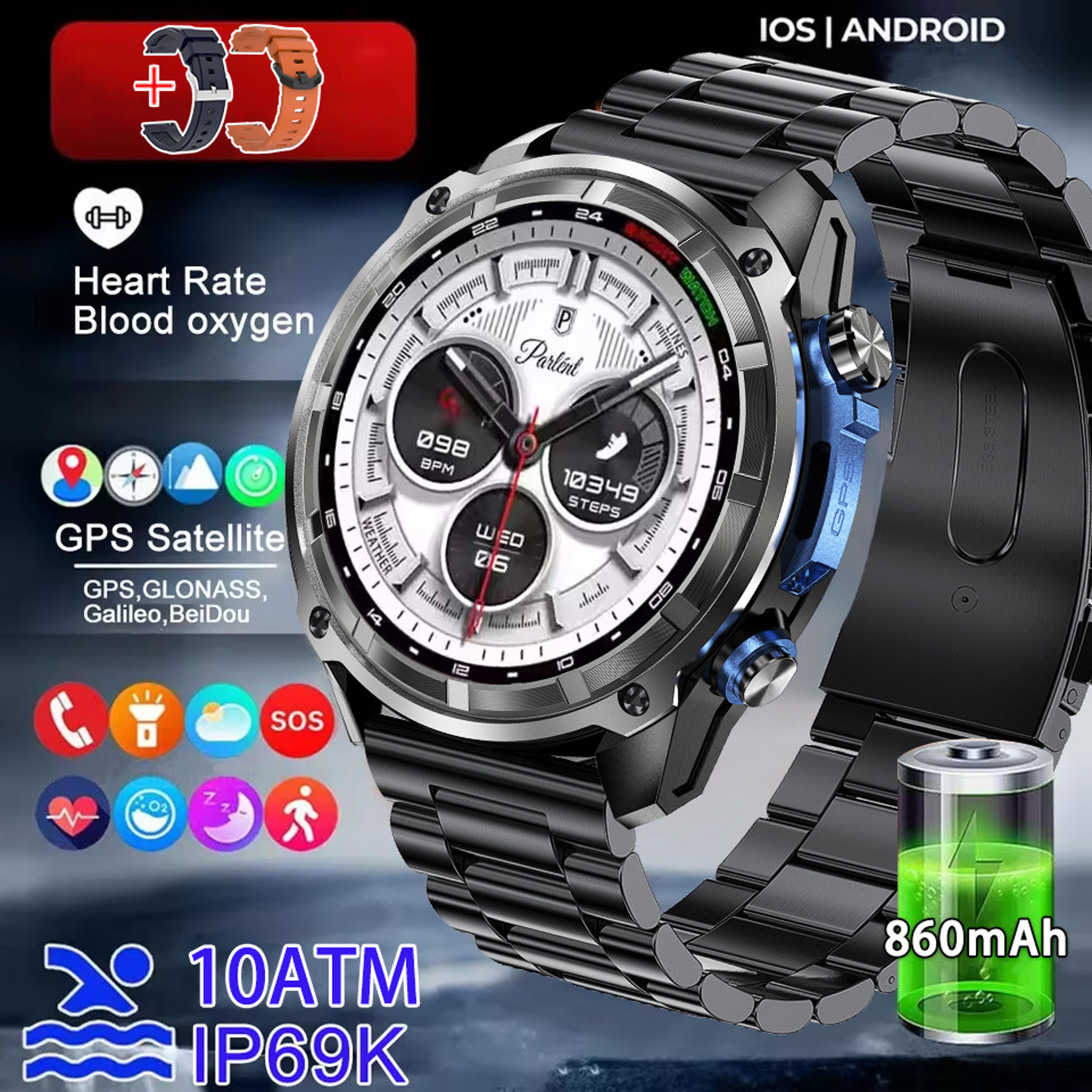 Outdoor GPS Smart Watch With Offline Maps Bluetooth Calling  Compass 6