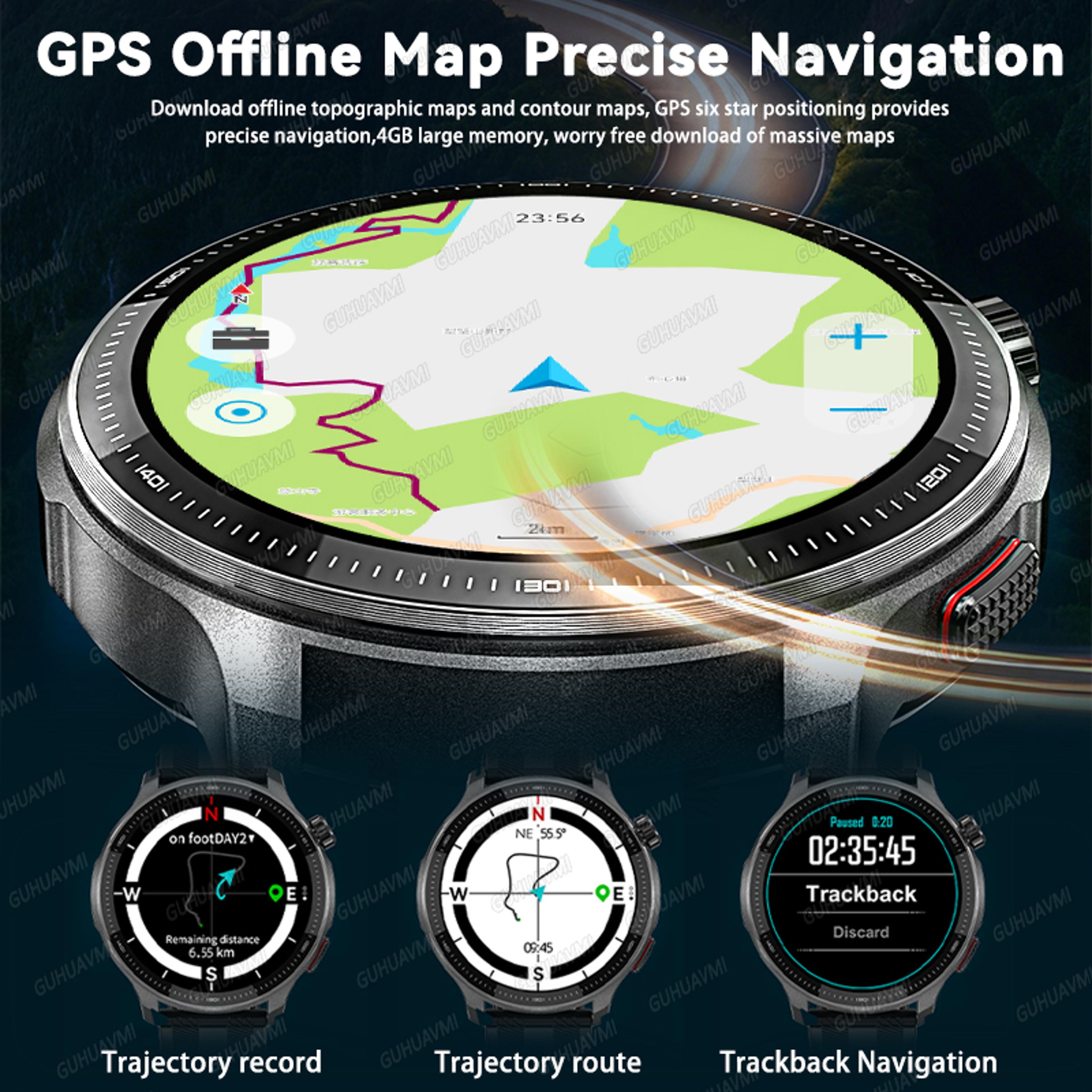 Premium Rugged GPS Smartwatch With Offline Maps Compass  Altimeter For Outdoor Adventure 1