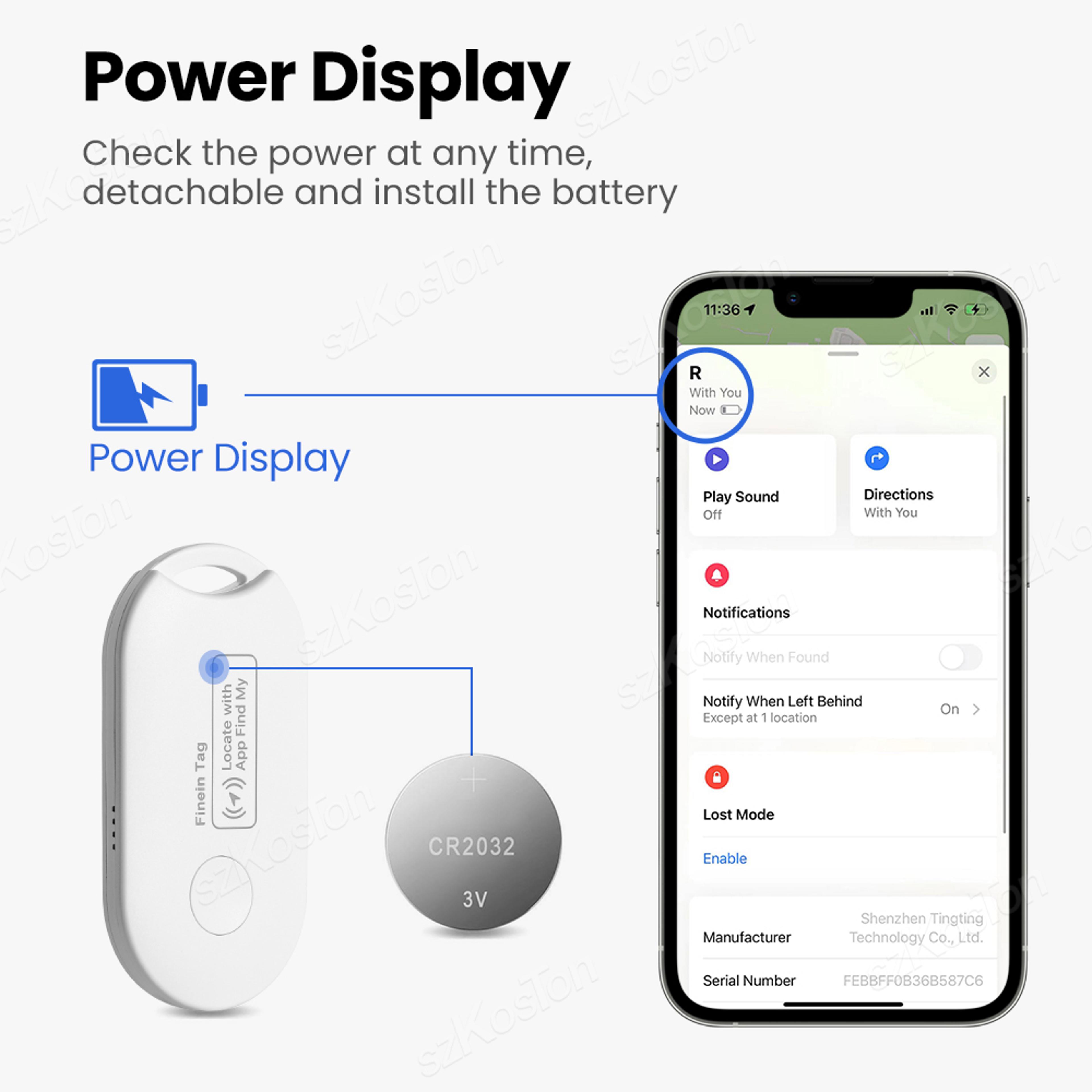 Mini GPS Tracker For Apple Find My Key Finder AntiLost Smart Tag For Wallet Keys Pets 3