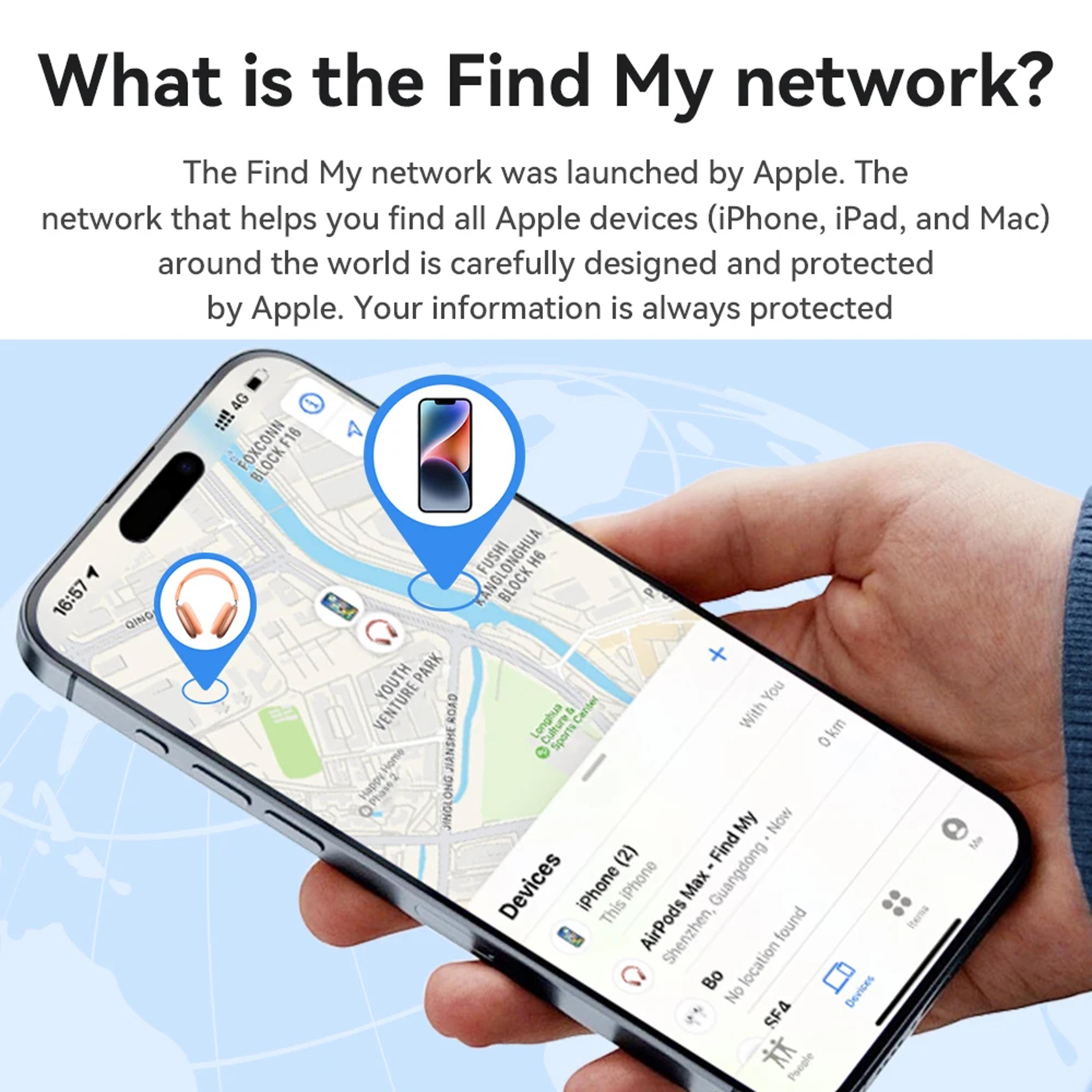 Smart Bluetooth Tracker Tag For Keys Wallet Bags Apple Find My Compatible Item Locator 1