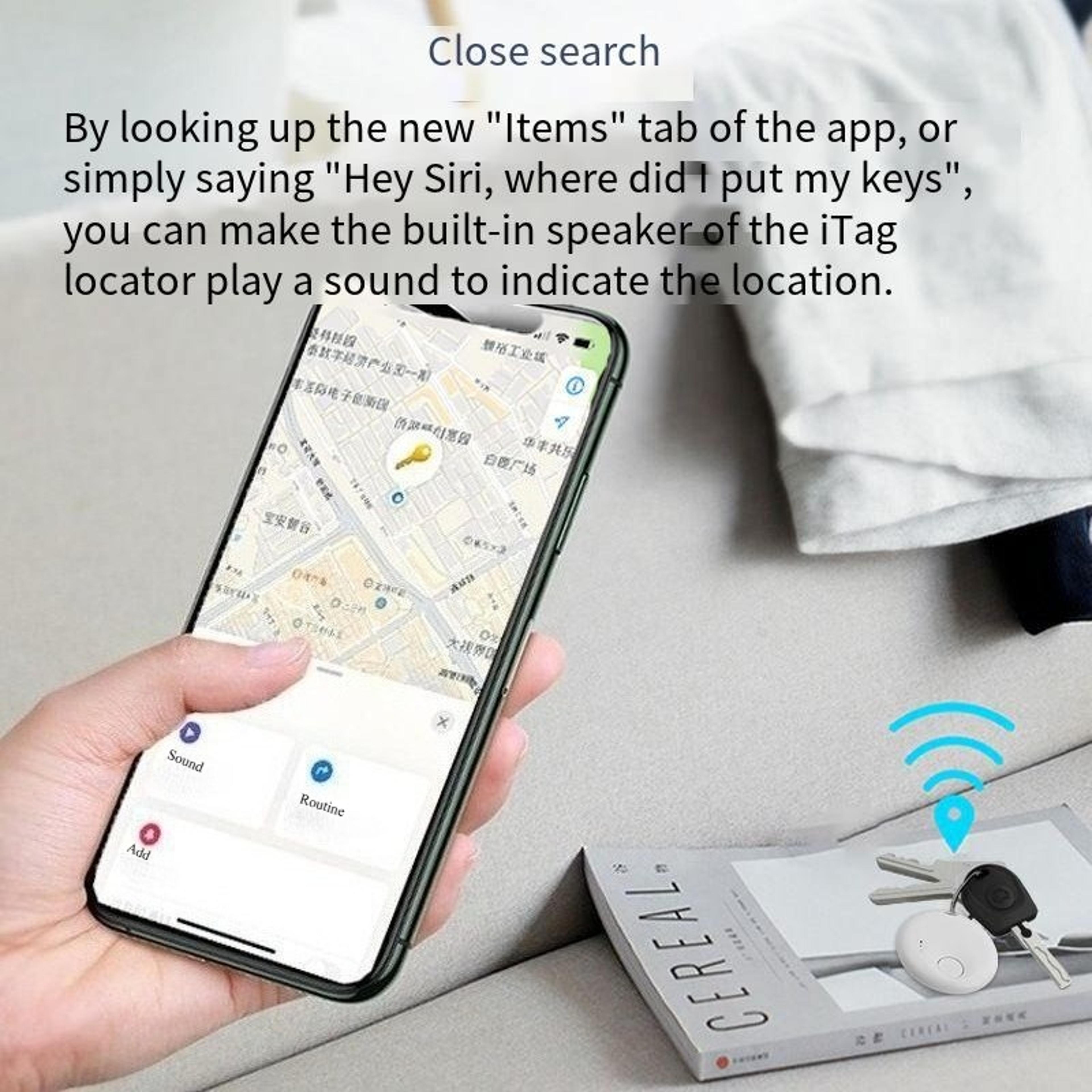 Smart Bluetooth Key Finder Tracker With App For IOS  Android Mini Item Locator For Keys Bags  Pets 1
