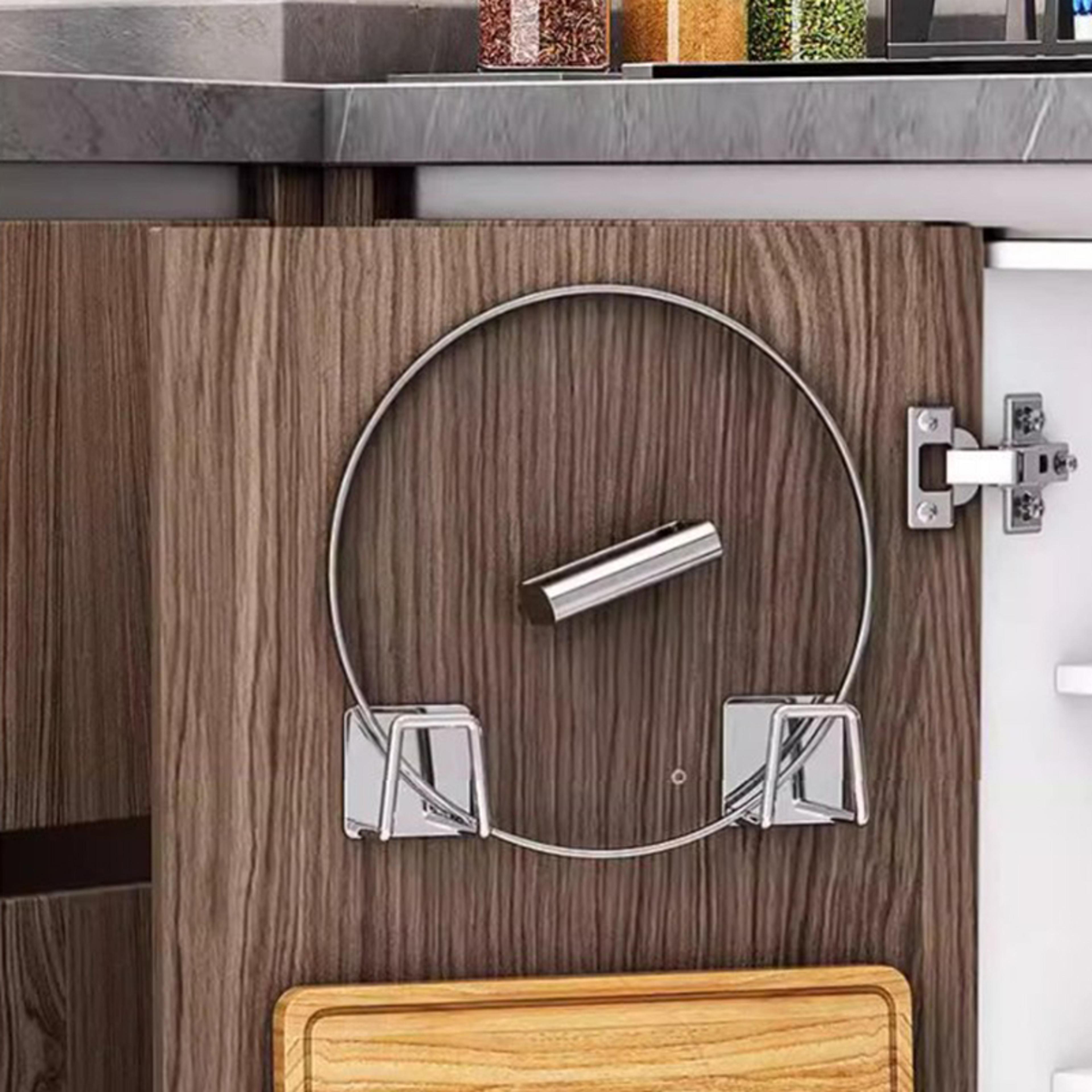Wall Mounted Stainless Steel Storage Rack For Pot Lids  Cutting Boards Space Saving Kitchen Organiz 0