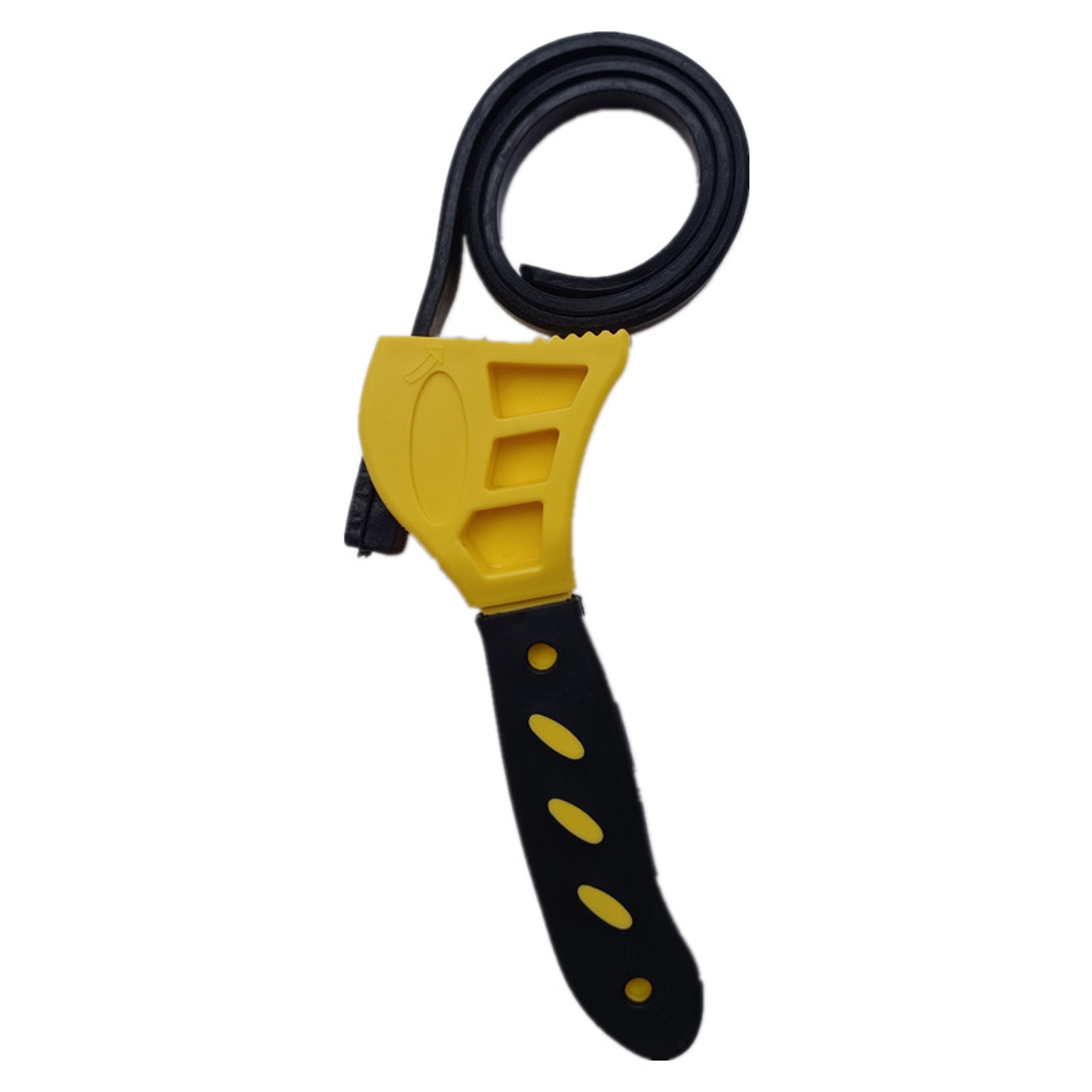 Premium Adjustable Belt Wrench Oil Filter Puller  Strap Spanner Tool 2