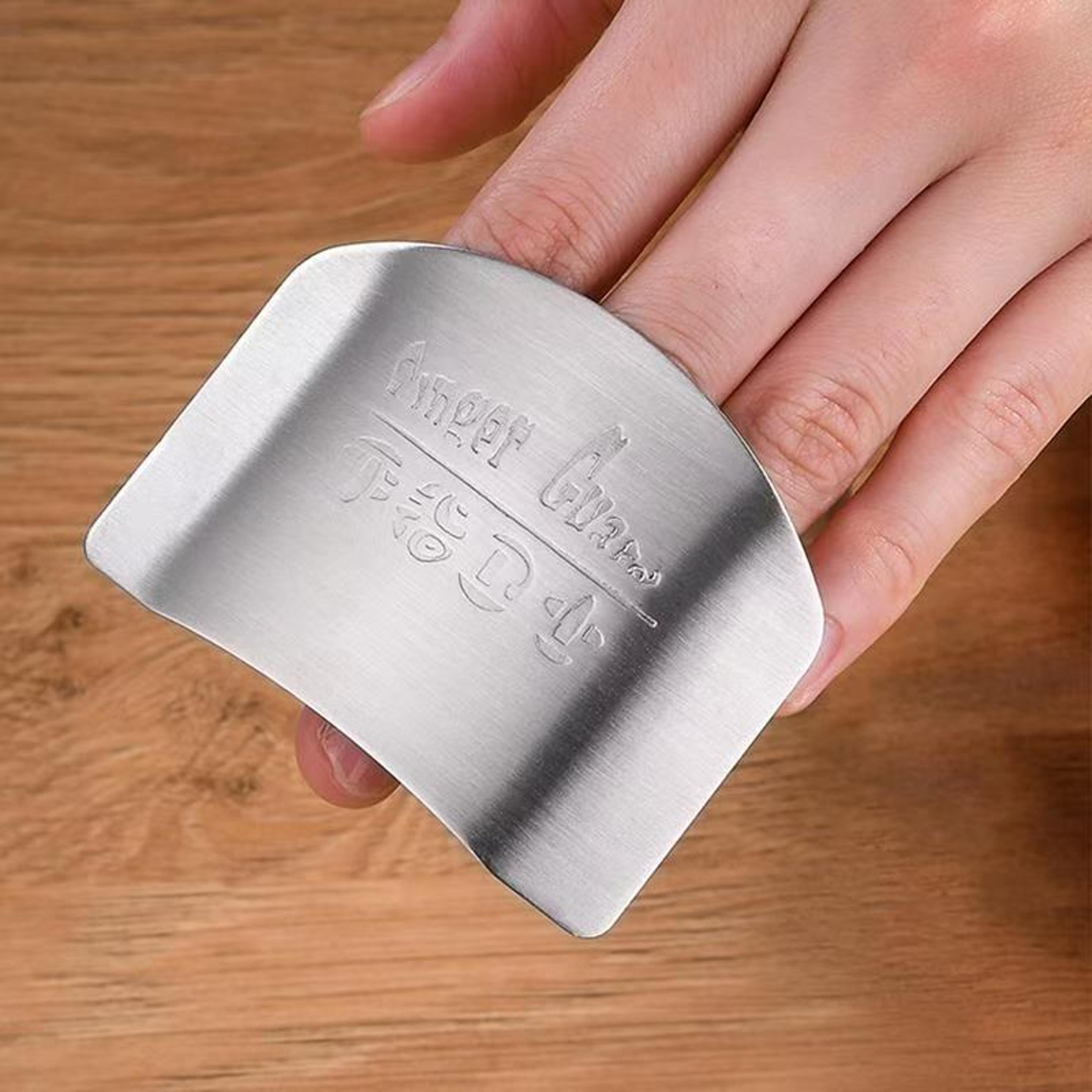 Stainless Steel Finger Protector Guard For Safe Kitchen Cutting And Slicing 3