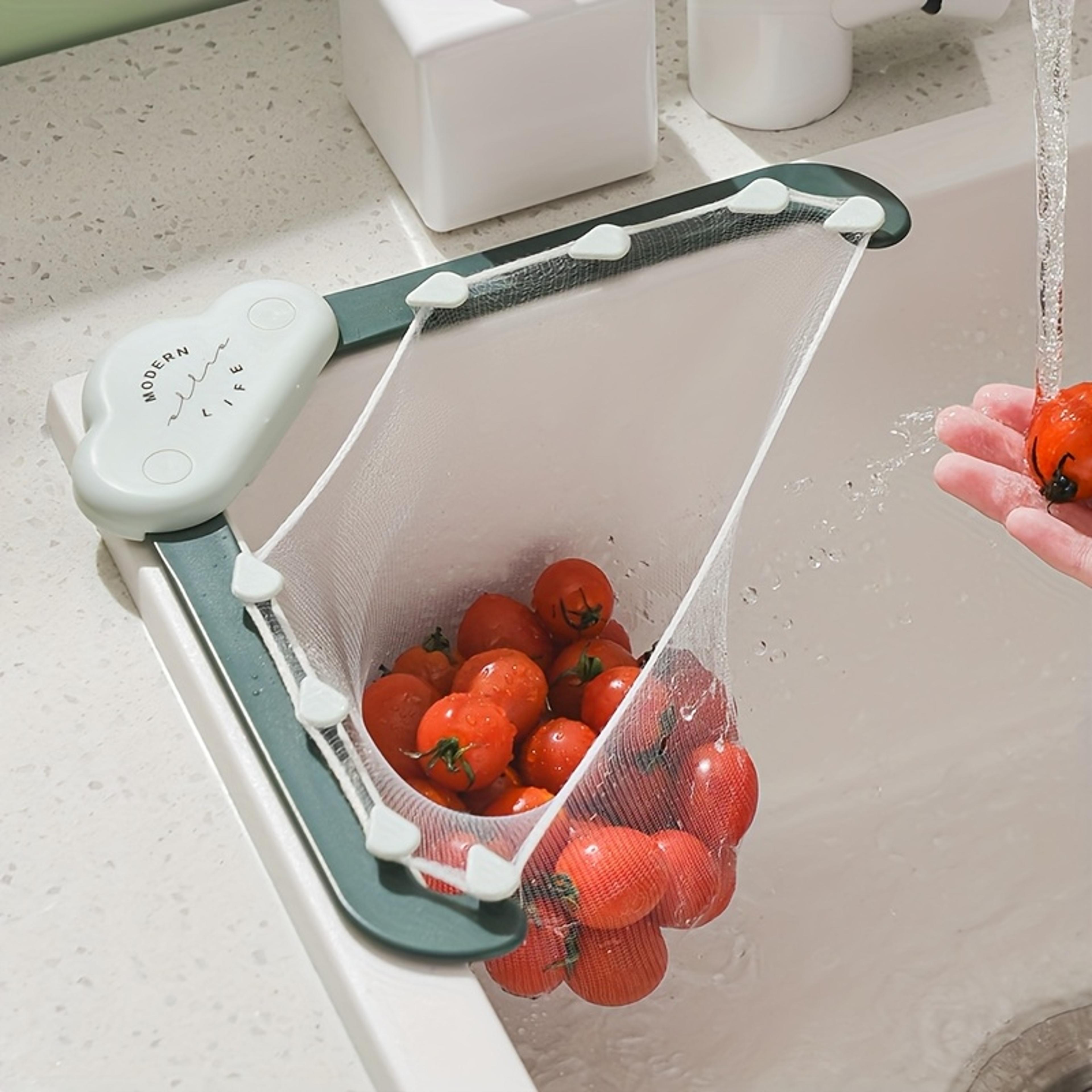 triangle corner kitchen sink strainer with mesh bags food waste filter basket
