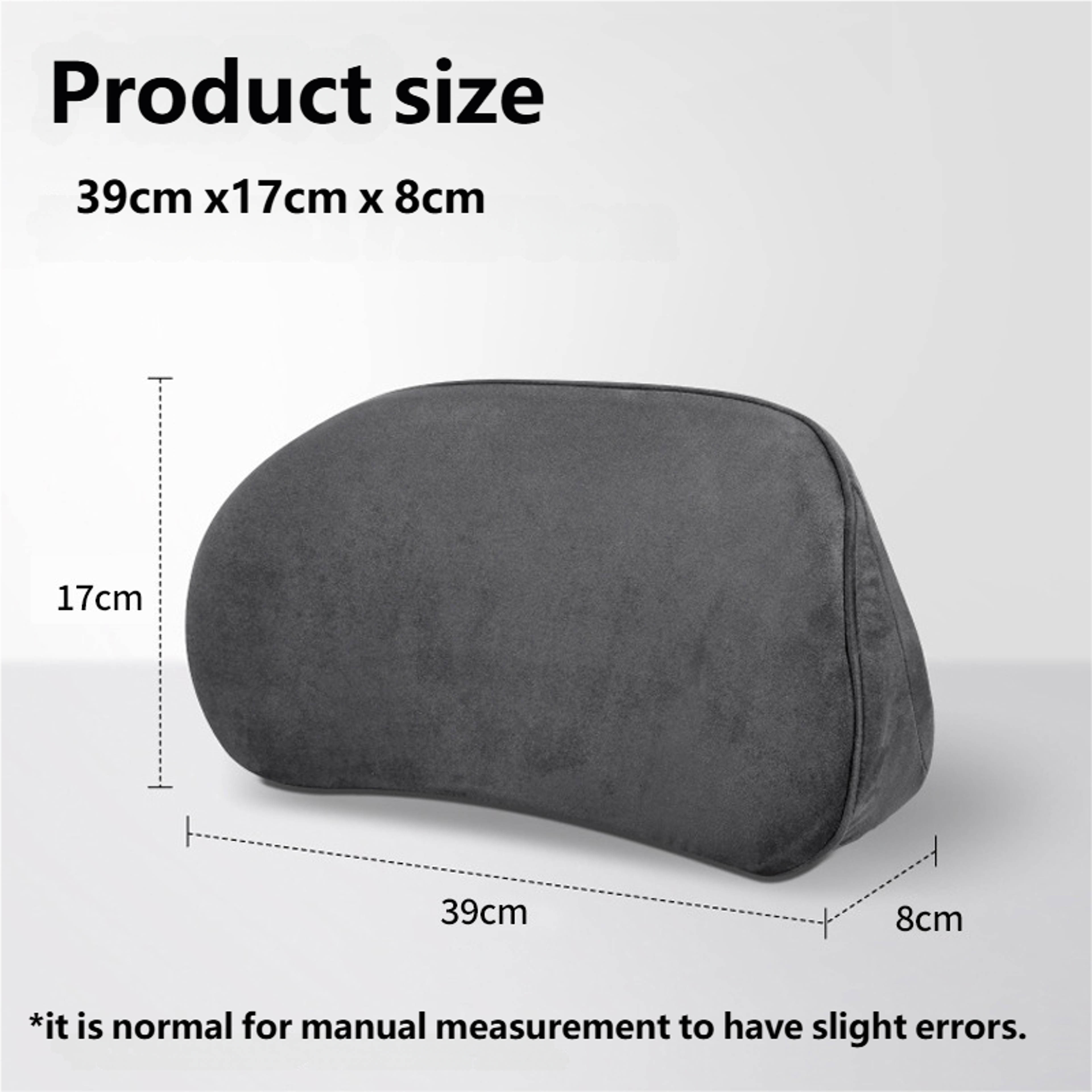 Ergonomic Memory Foam Lumbar Support Cushion For Car Seat Back Support 4