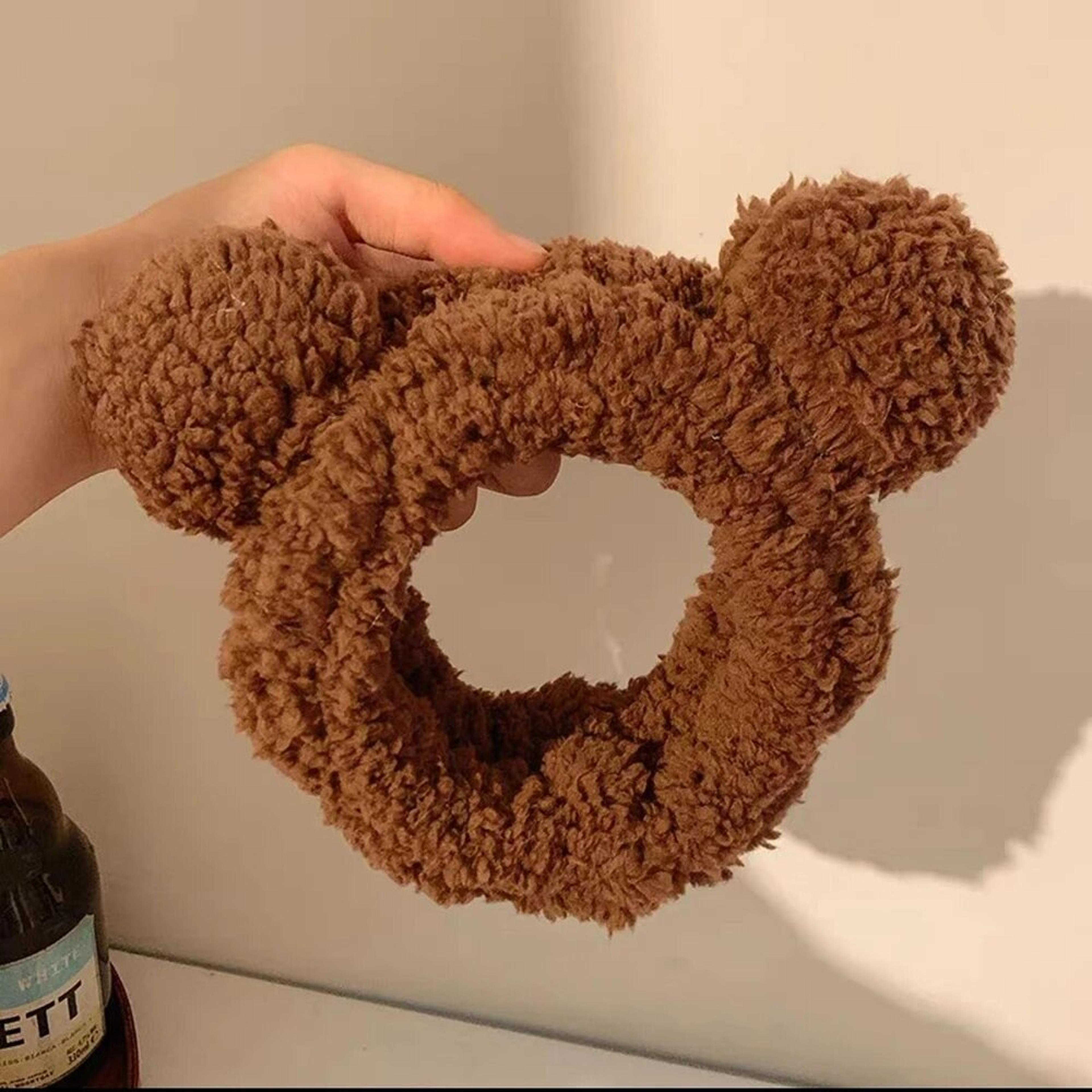 Cute Bear Spa Headband Plush Anti Slip Makeup Hair Band For Skincare Routine 2