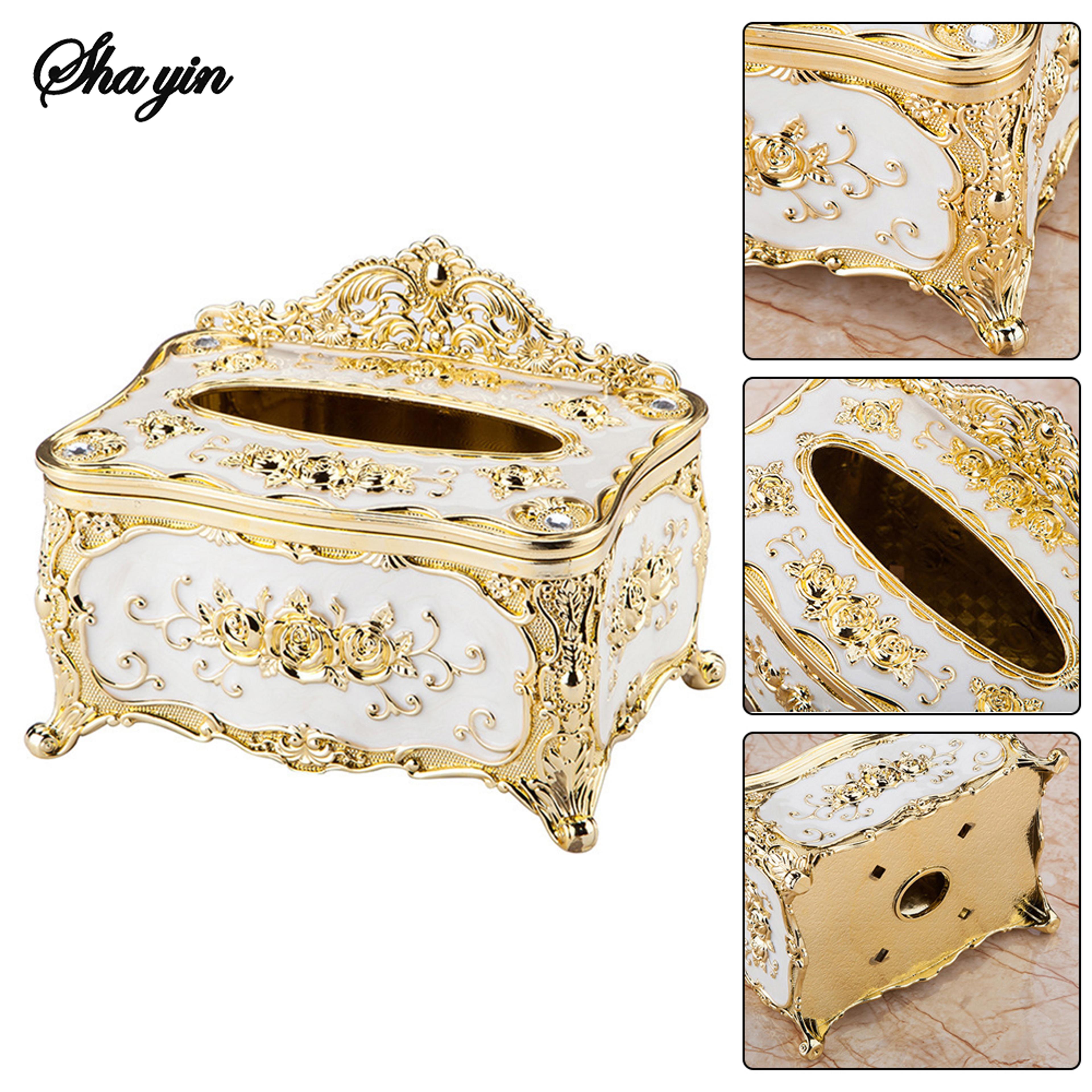 Modern Luxury Tissue Box Holder Elegant Decorative Tissue Box For Living Room Office Hotel Use 4