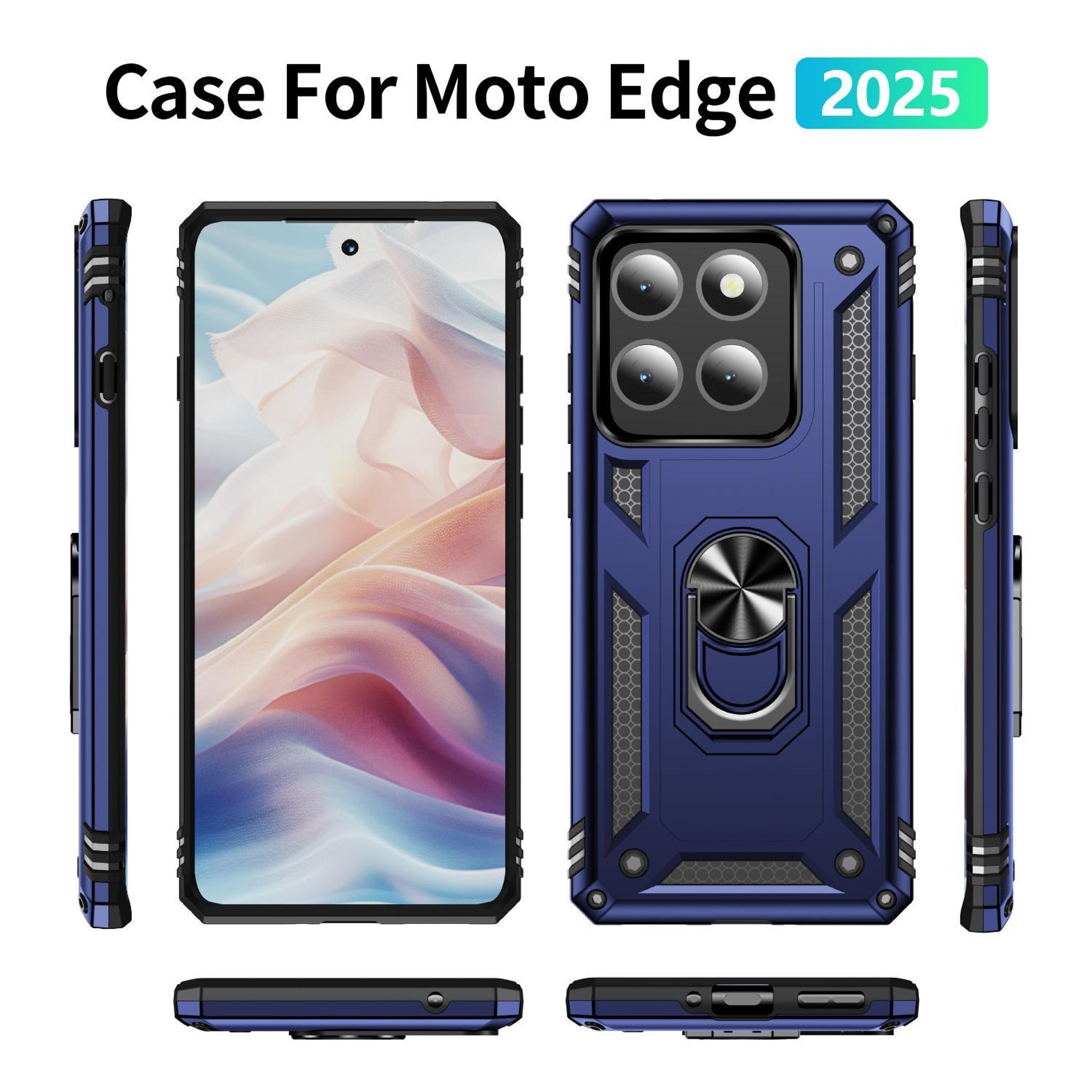 Motorola Edge Shockproof TPU PC Case With Integrated Ring Holder Heavy Duty Protection 1