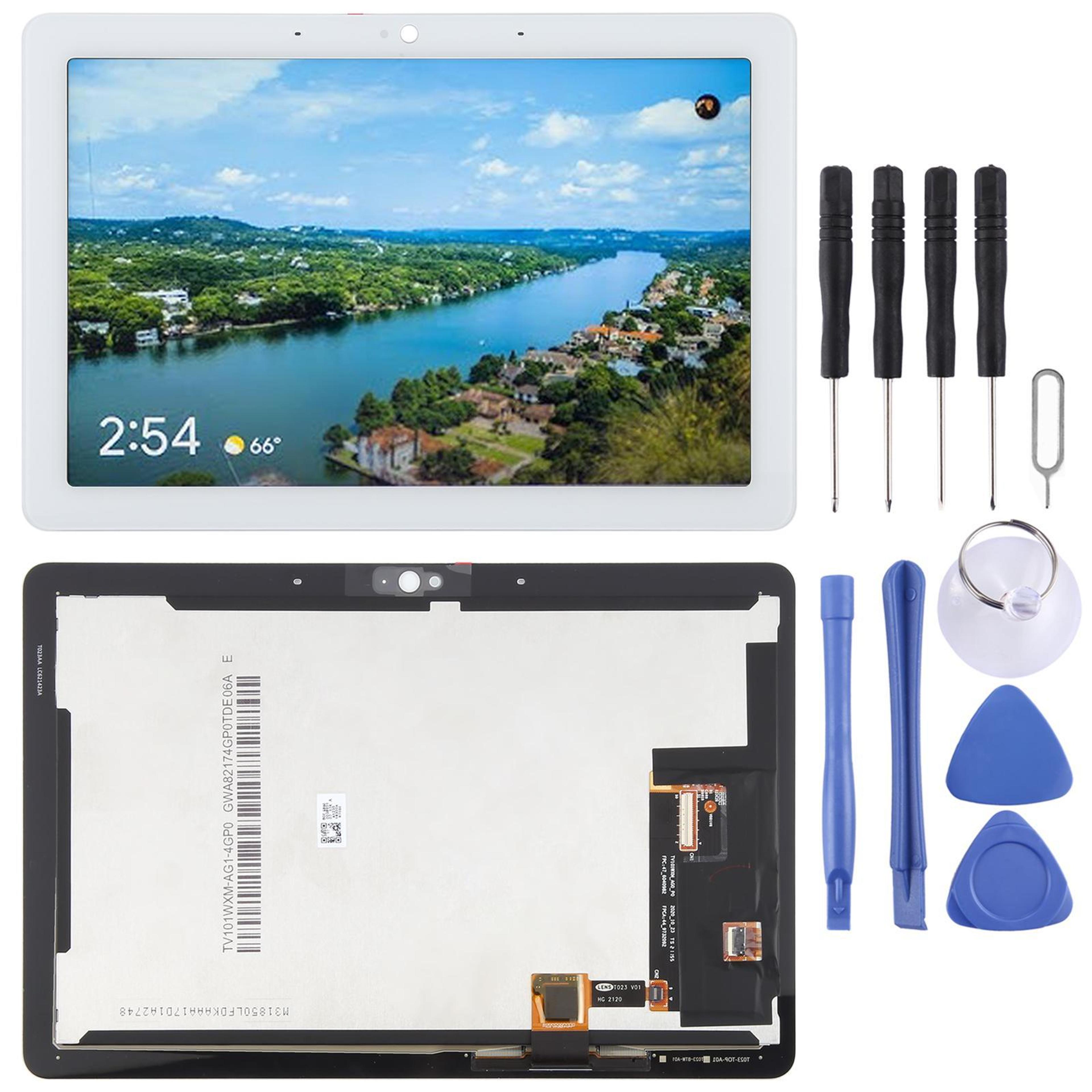 Google Nest Hub Max Screen Replacement LCD Touch Digitizer Assembly White 0