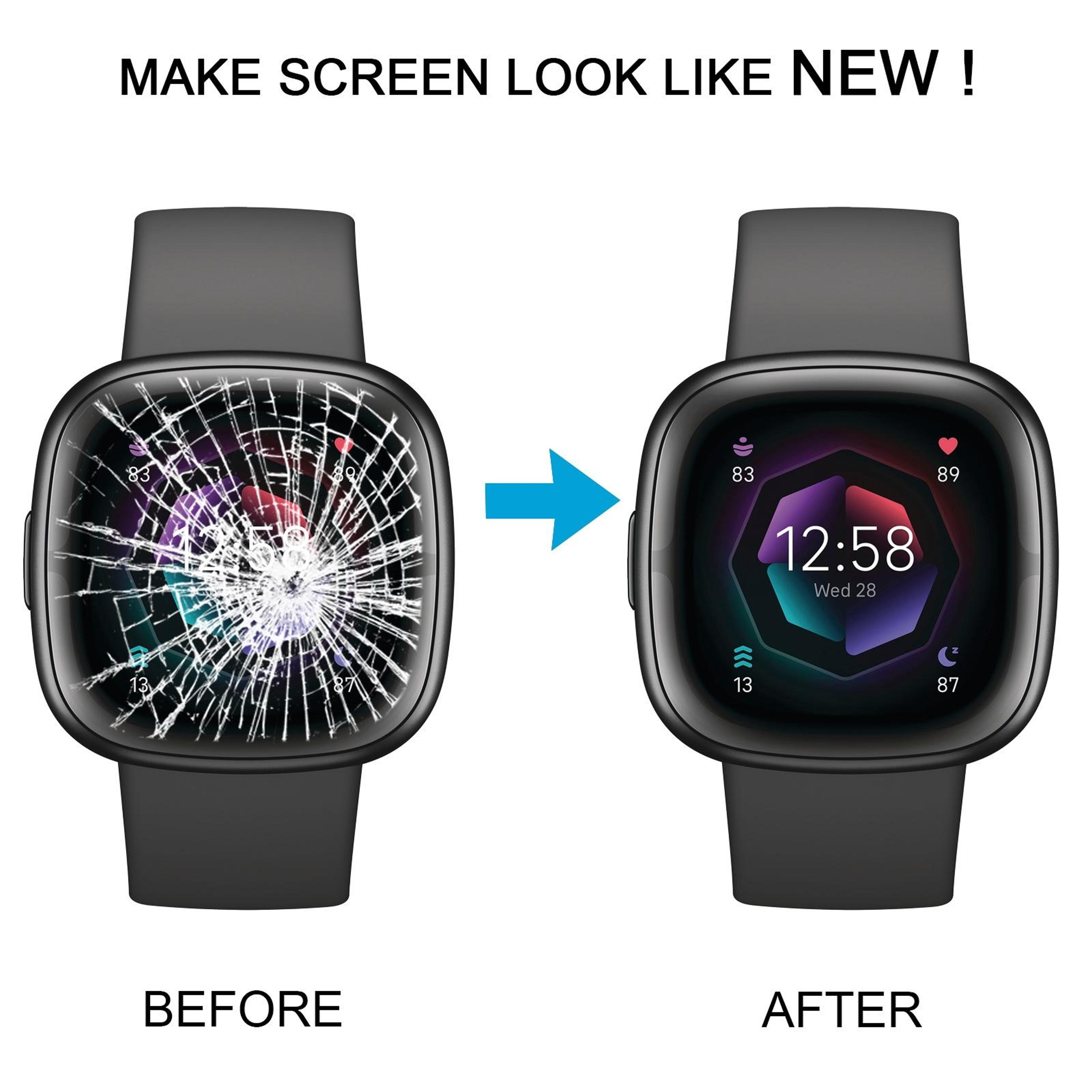 Fitbit Sense Screen Replacement Touch Digitizer Assembly High Quality Repair Display 9