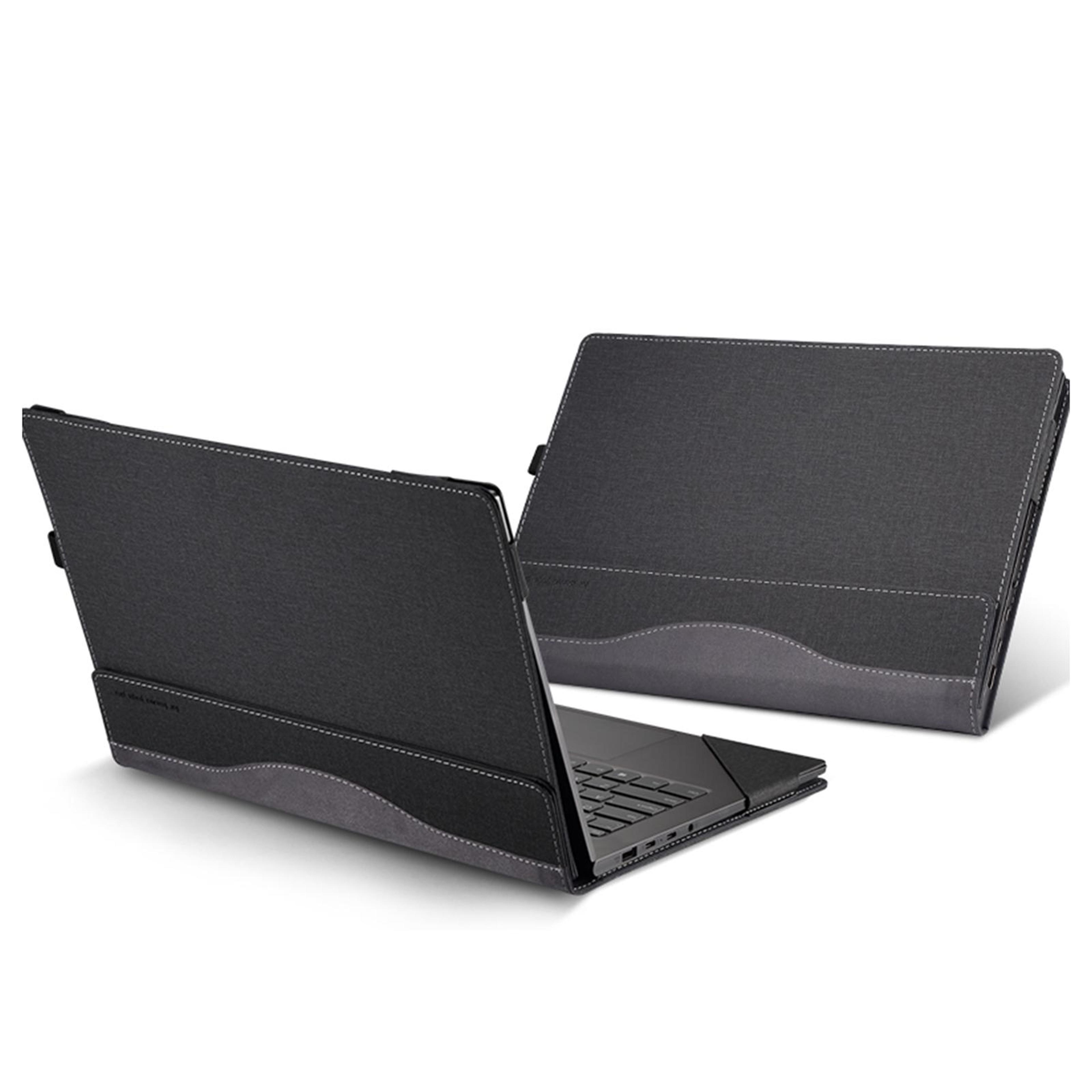 shockproof leather laptop sleeve for hp laptop protective case slim magnetic cover