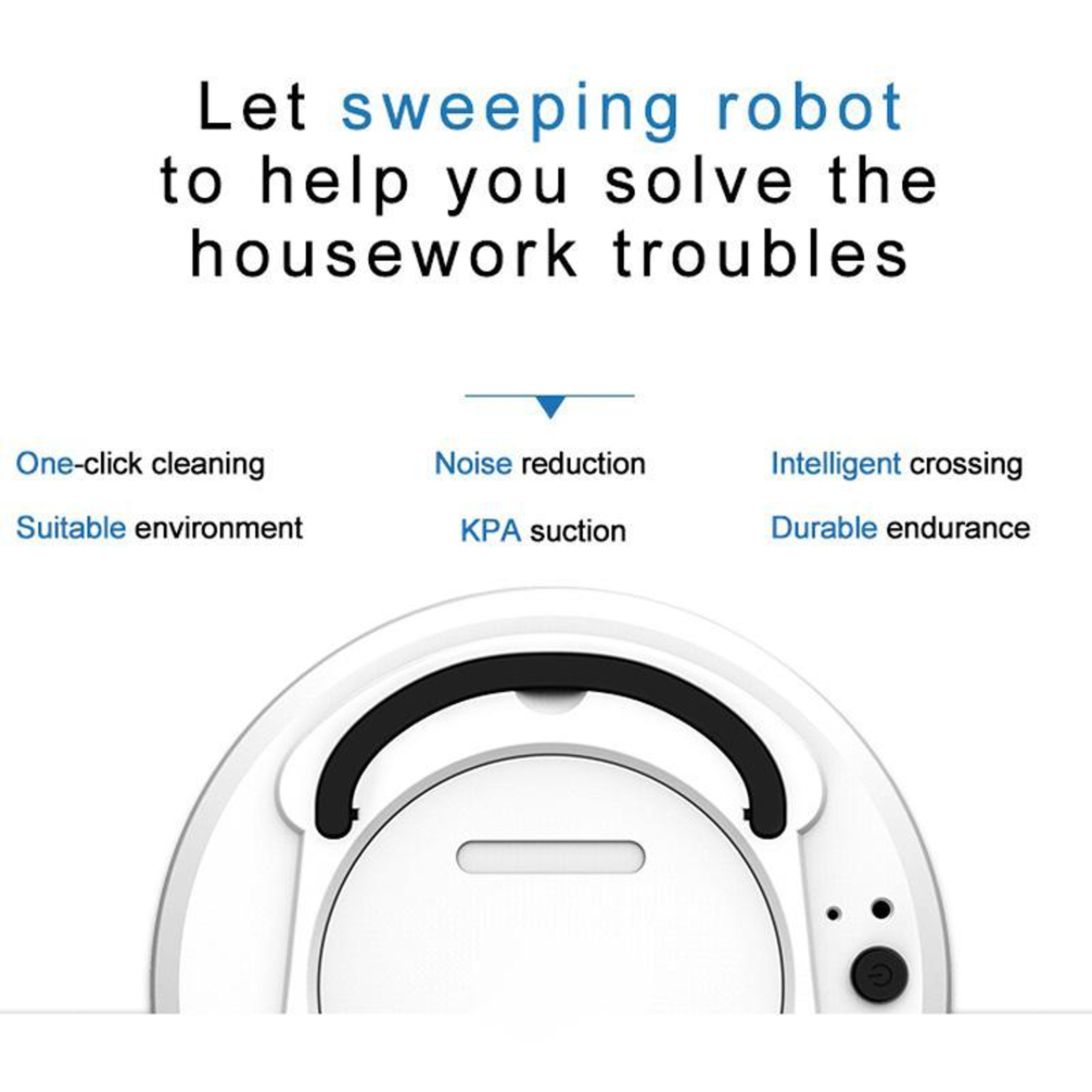 Smart Robot Vacuum Cleaner 1800Pa Strong Suction Automatic Floor Cleaner 6