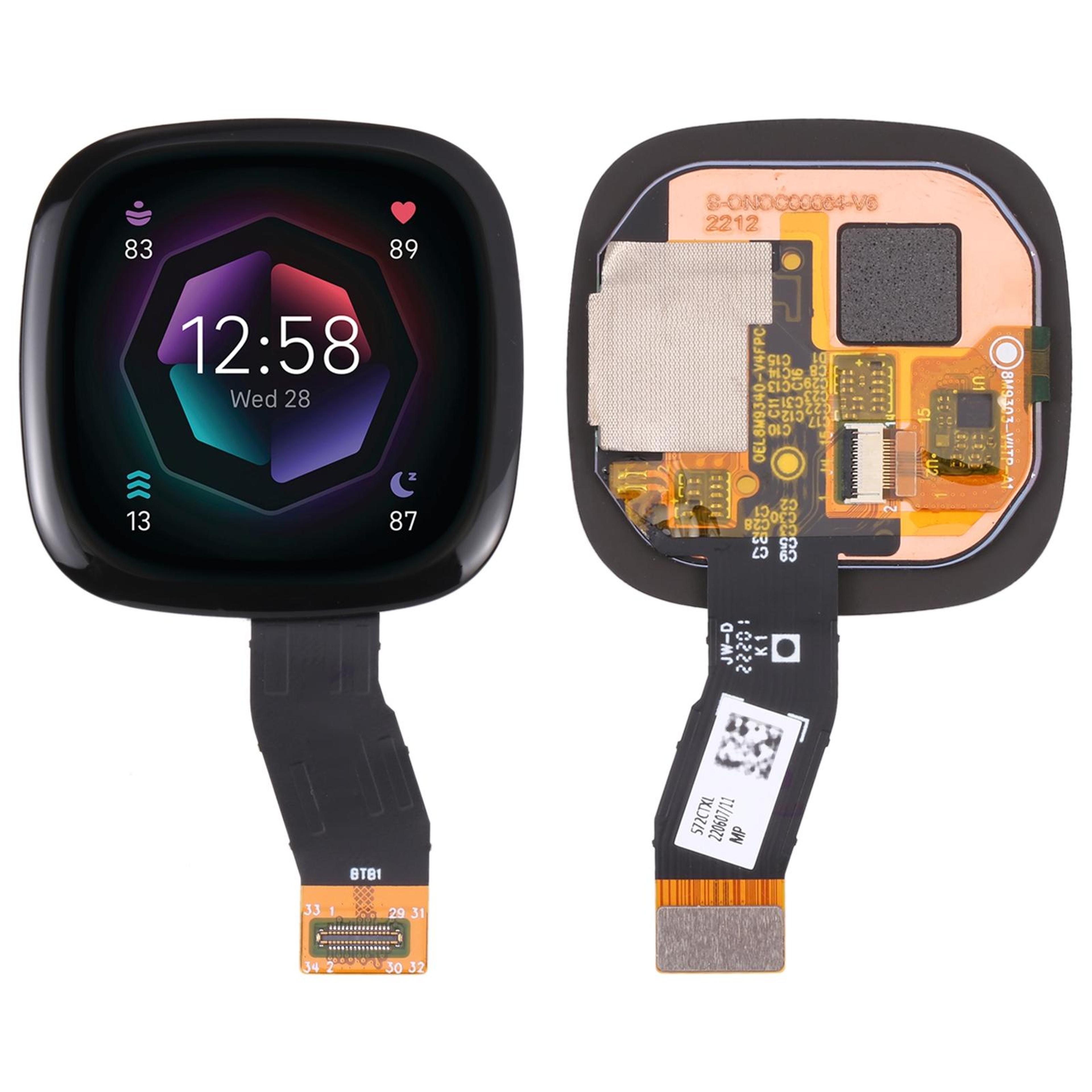 Fitbit Sense Screen Replacement Touch Digitizer Assembly High Quality Repair Display 5