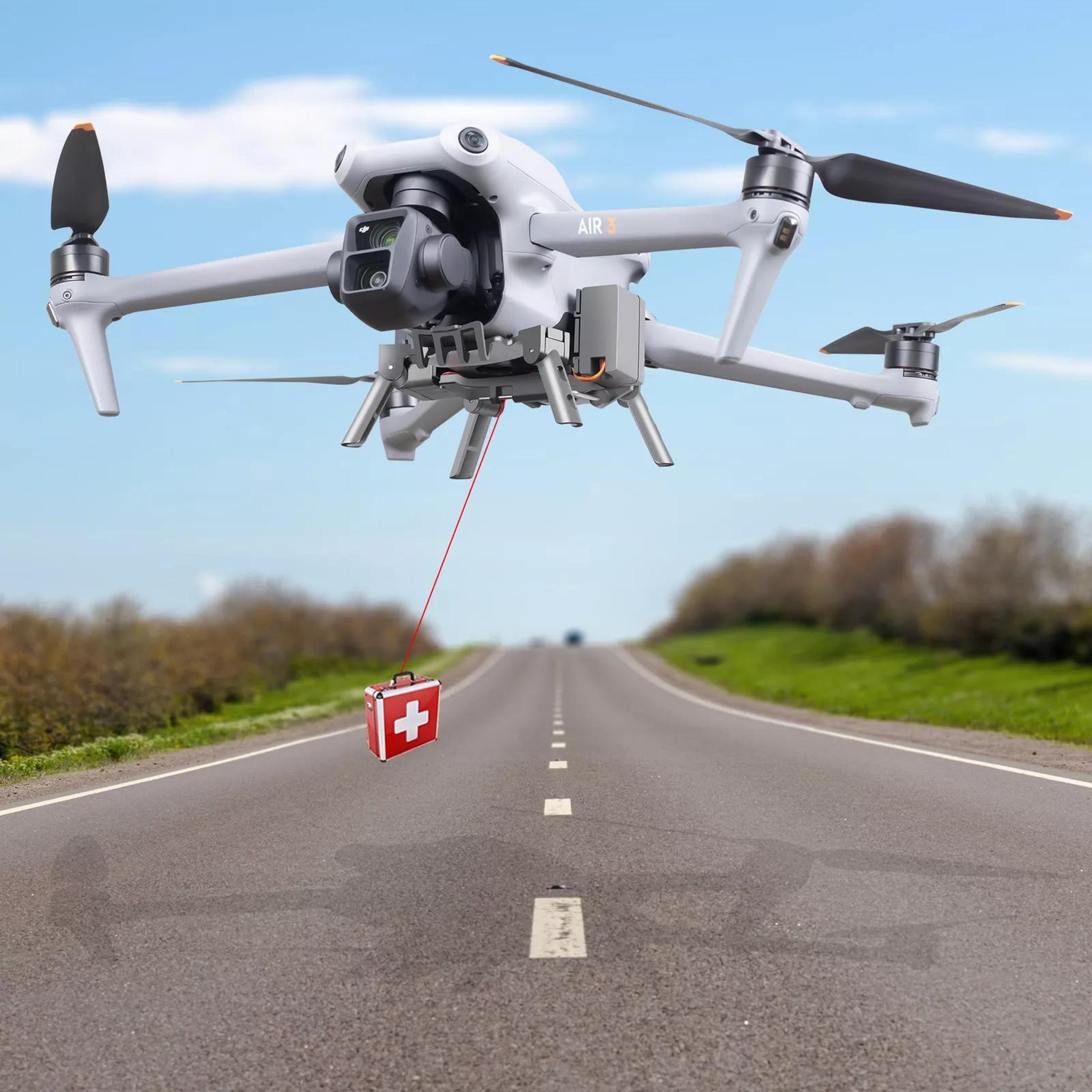 dji air 3 airdrop system rechargeable drone payload release kit load