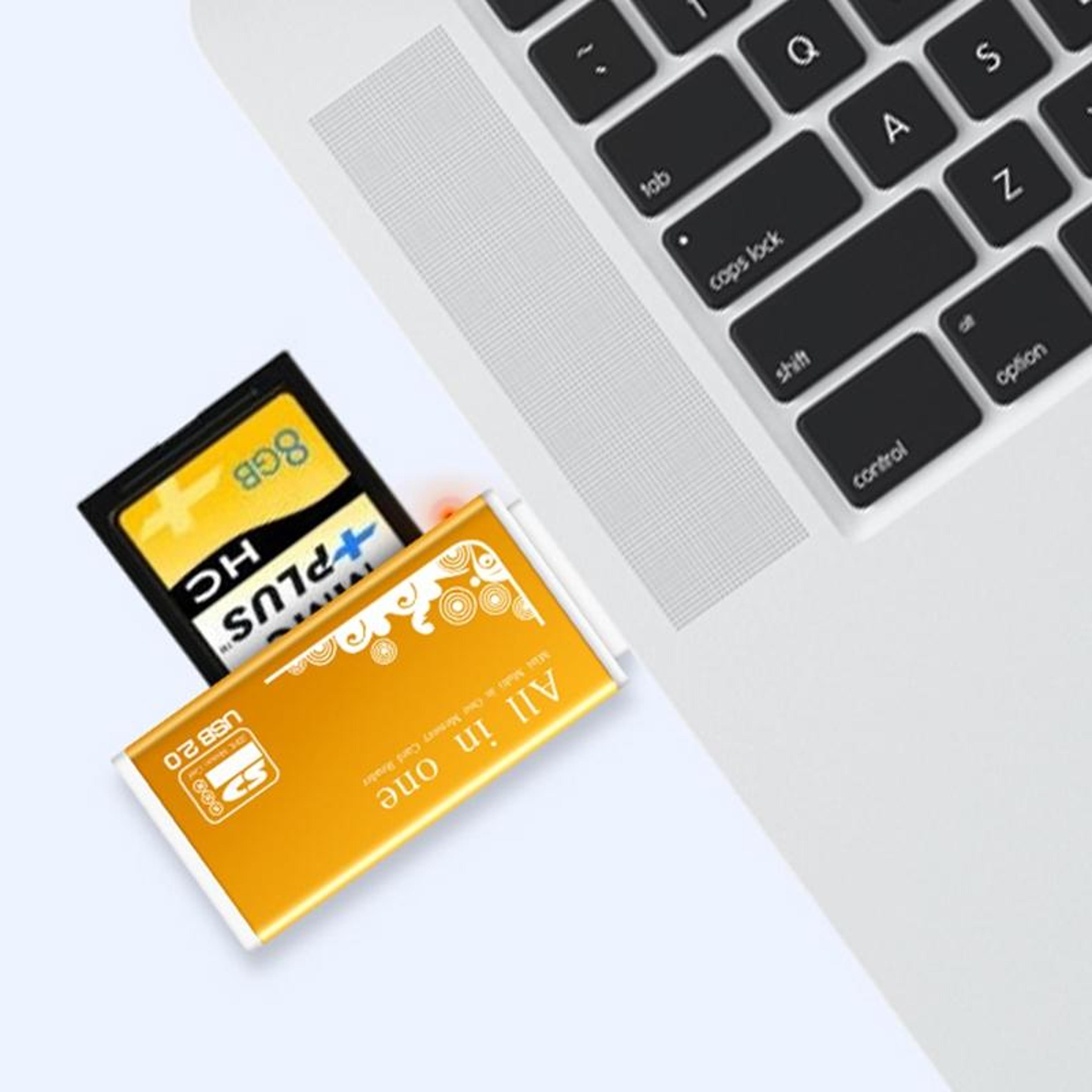 Allin1 USB Memory Card Reader For SD Micro SD MS Pro Duo High Speed Adapter 4