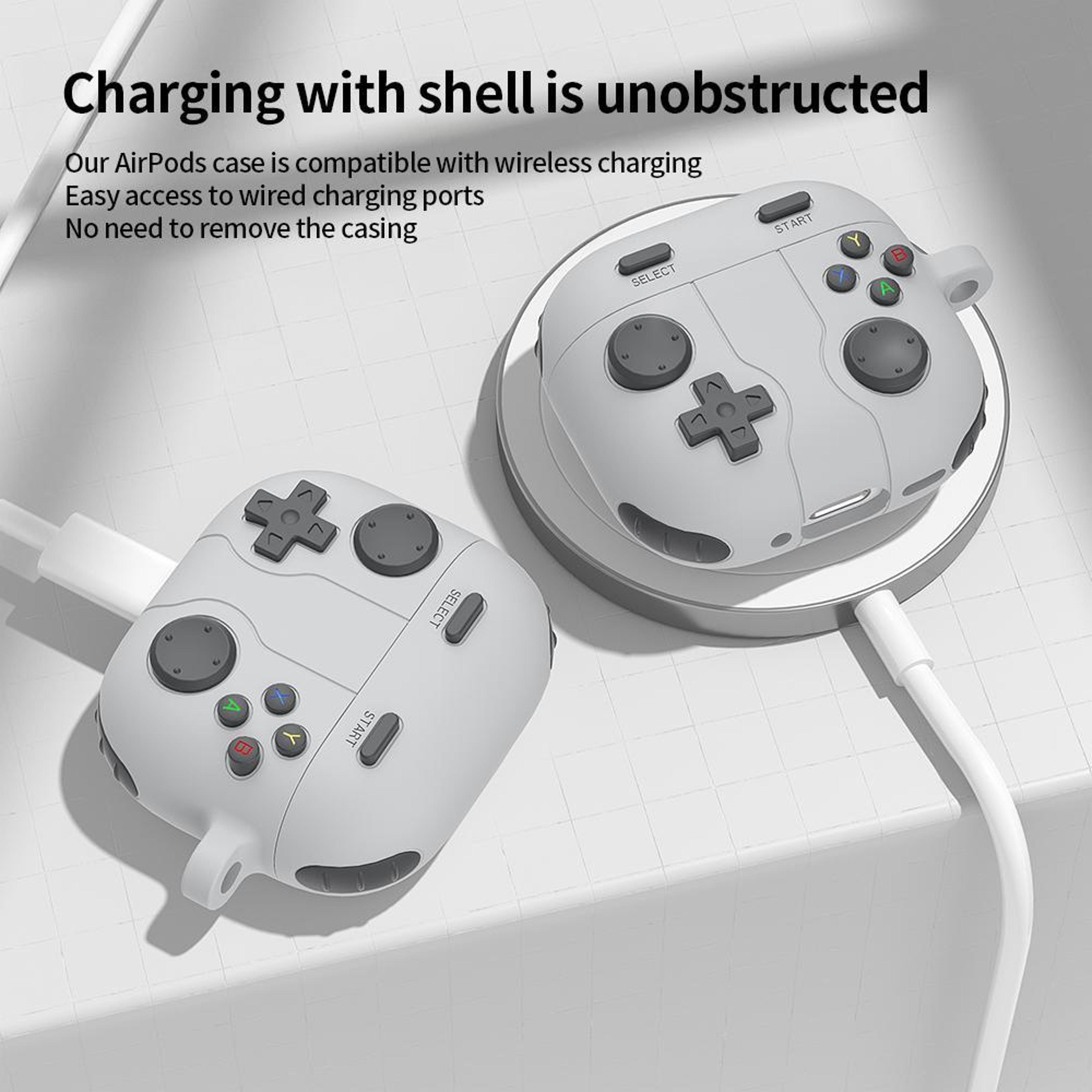 Game Console Style AirPods Pro Case With Carabiner  Silicone Protective Cover For Everyday Carry 2