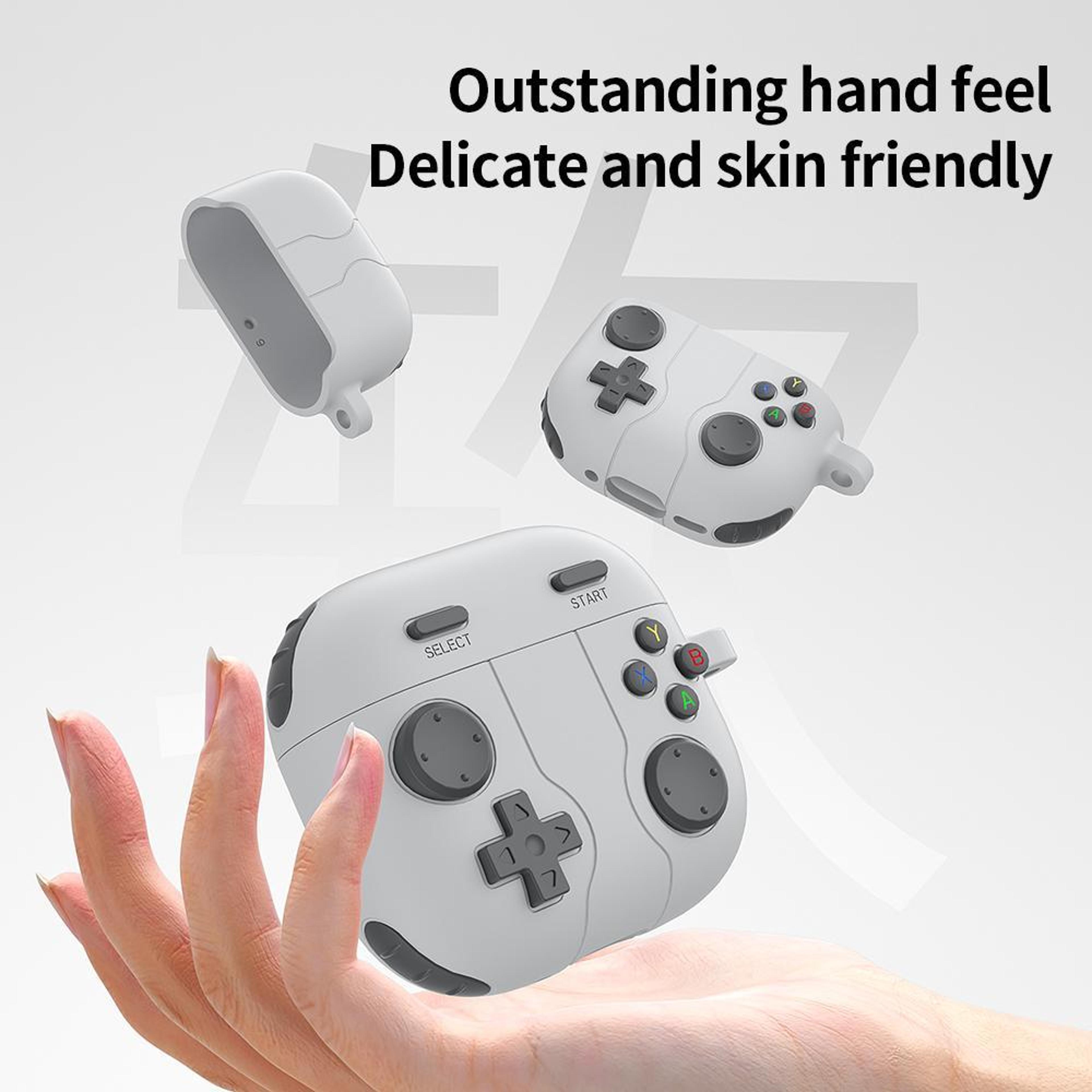 Game Console Style AirPods Pro Case With Carabiner  Silicone Protective Cover For Everyday Carry 5