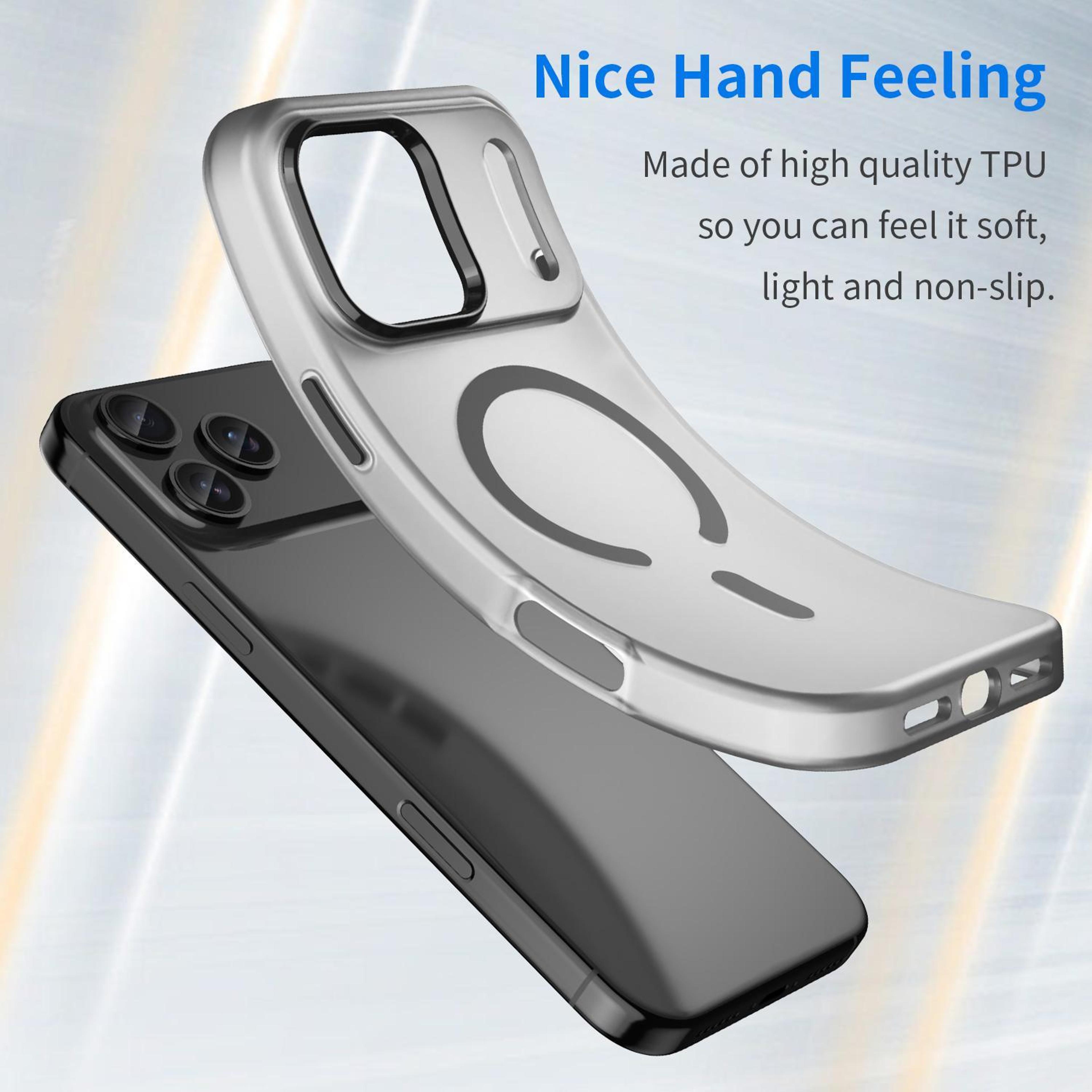 For IPhone MagSafe Frosted Translucent TPU  PC Full Coverage Phone Case 2