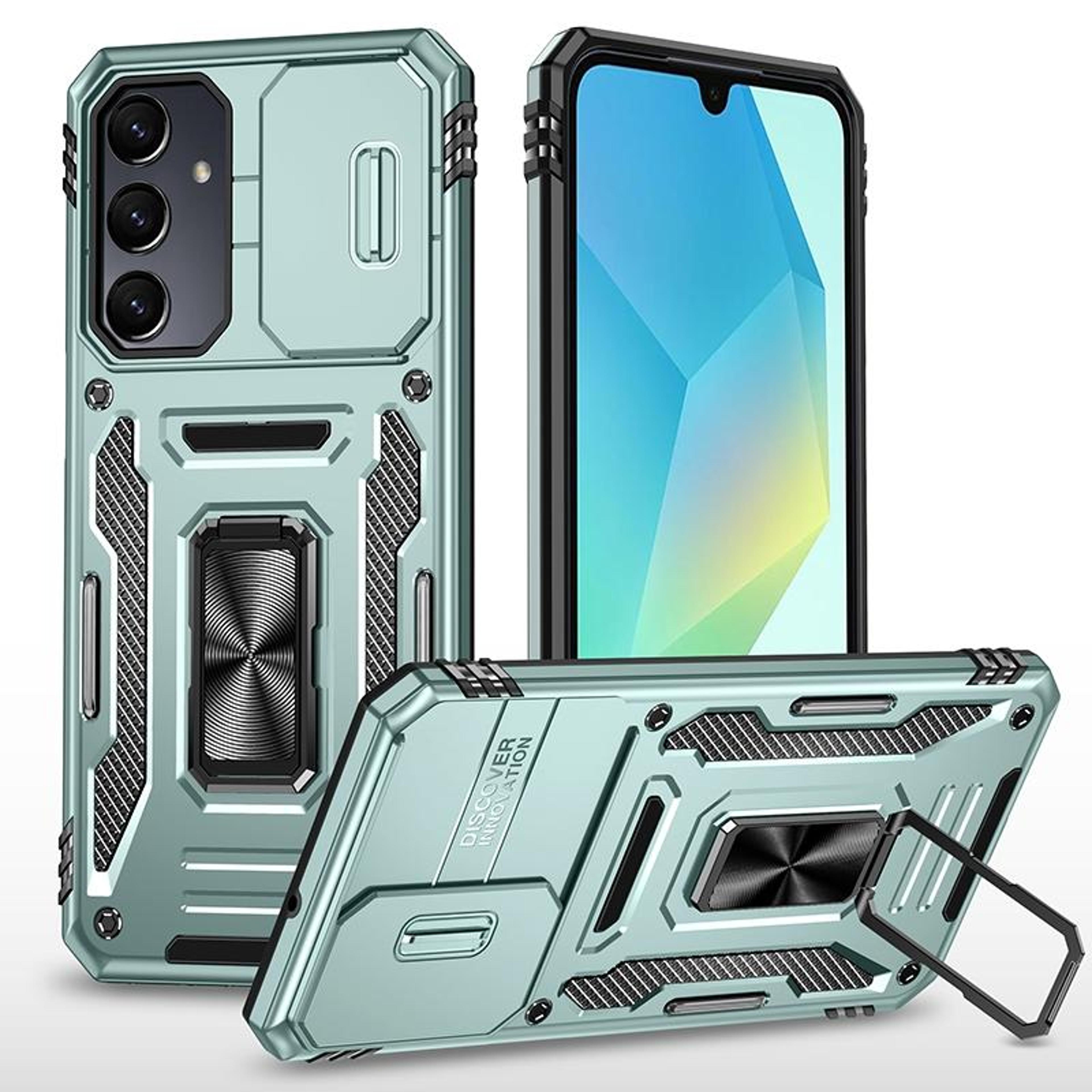 Samsung Galaxy Case Shockproof Phone Case Camera Protection Case Magnetic Ring Holder Case Rugged A 7