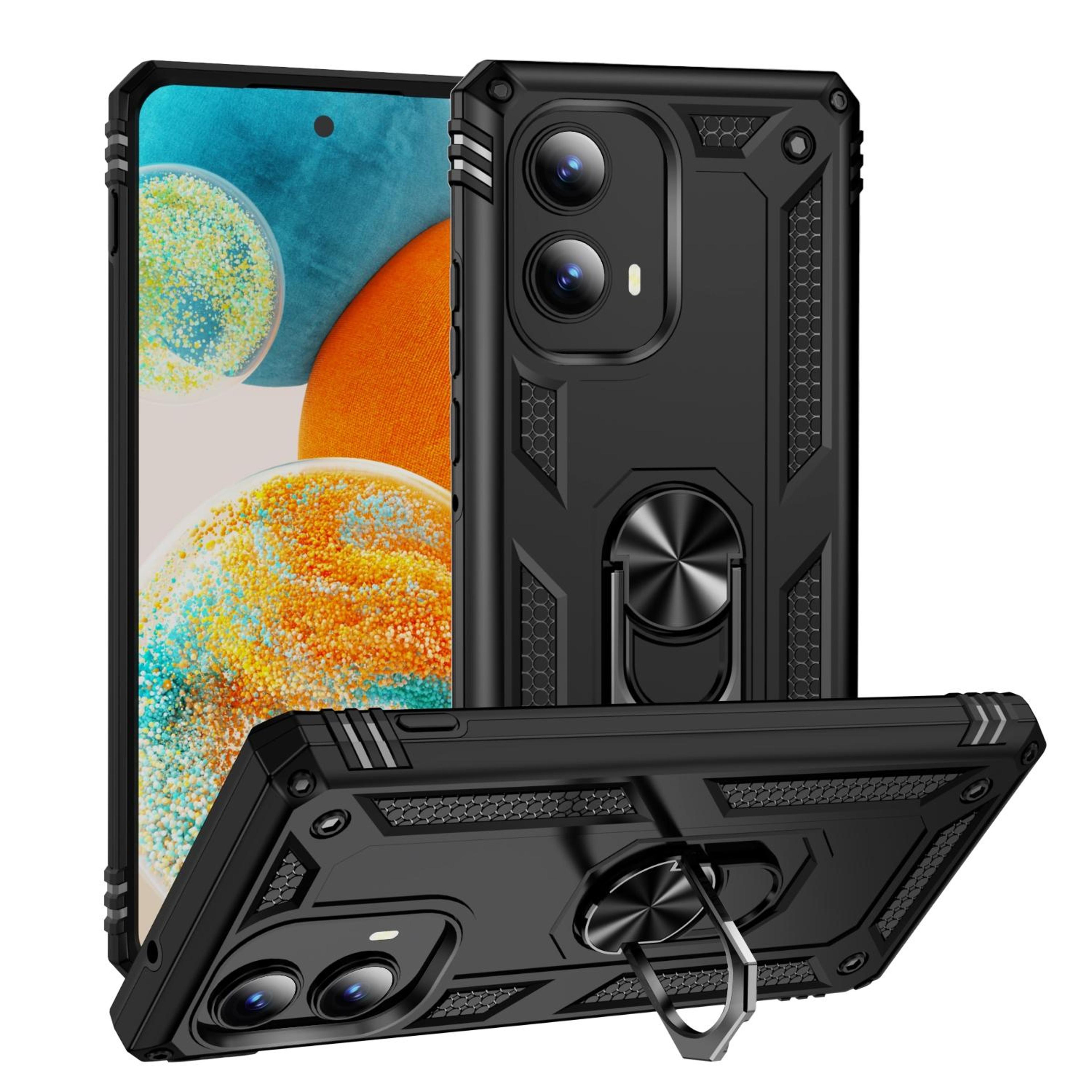 Motorola Edge  Shockproof TPU PC Case With Ring Holder Kickstand Protective Cover 27