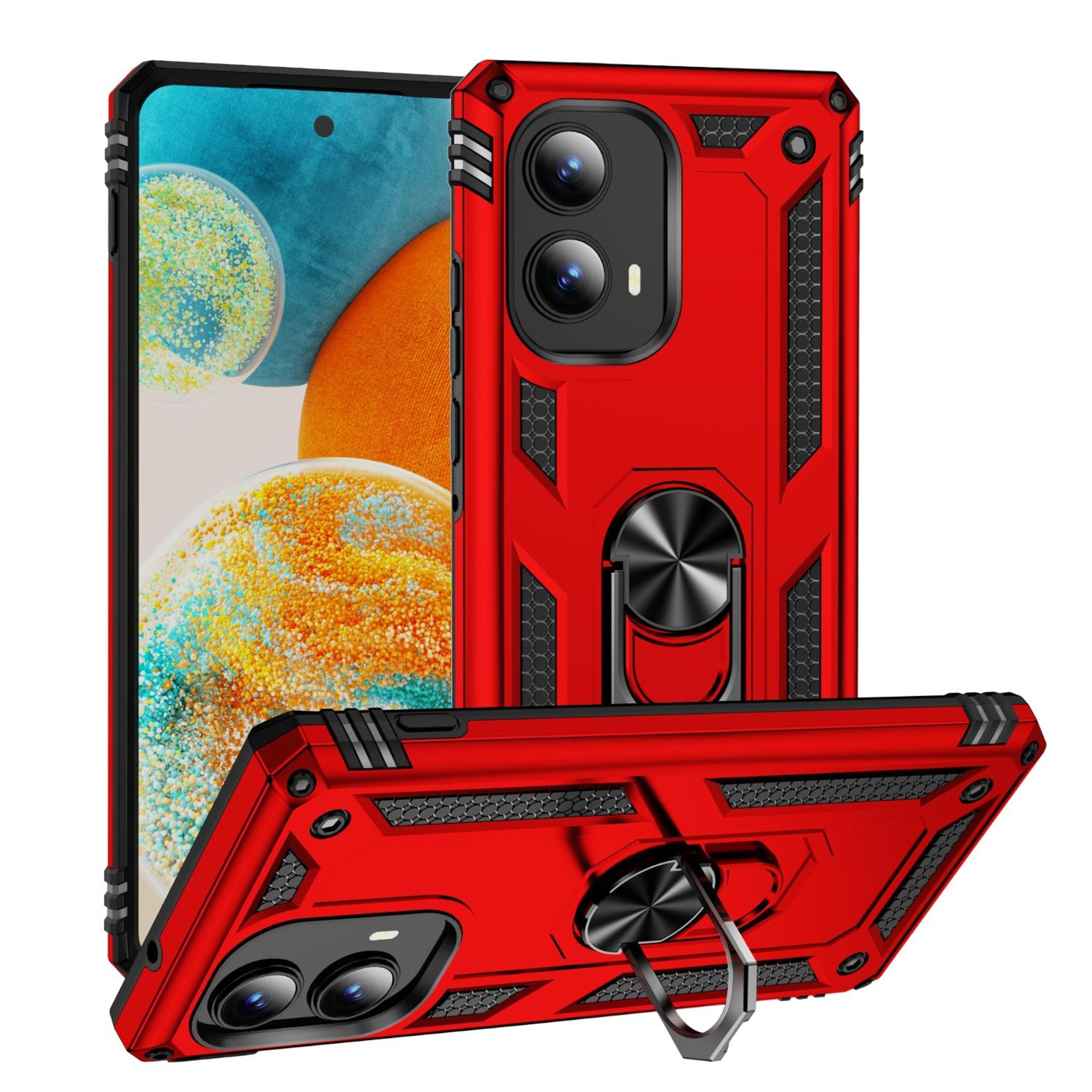 Motorola Edge  Shockproof TPU PC Case With Ring Holder Kickstand Protective Cover 28