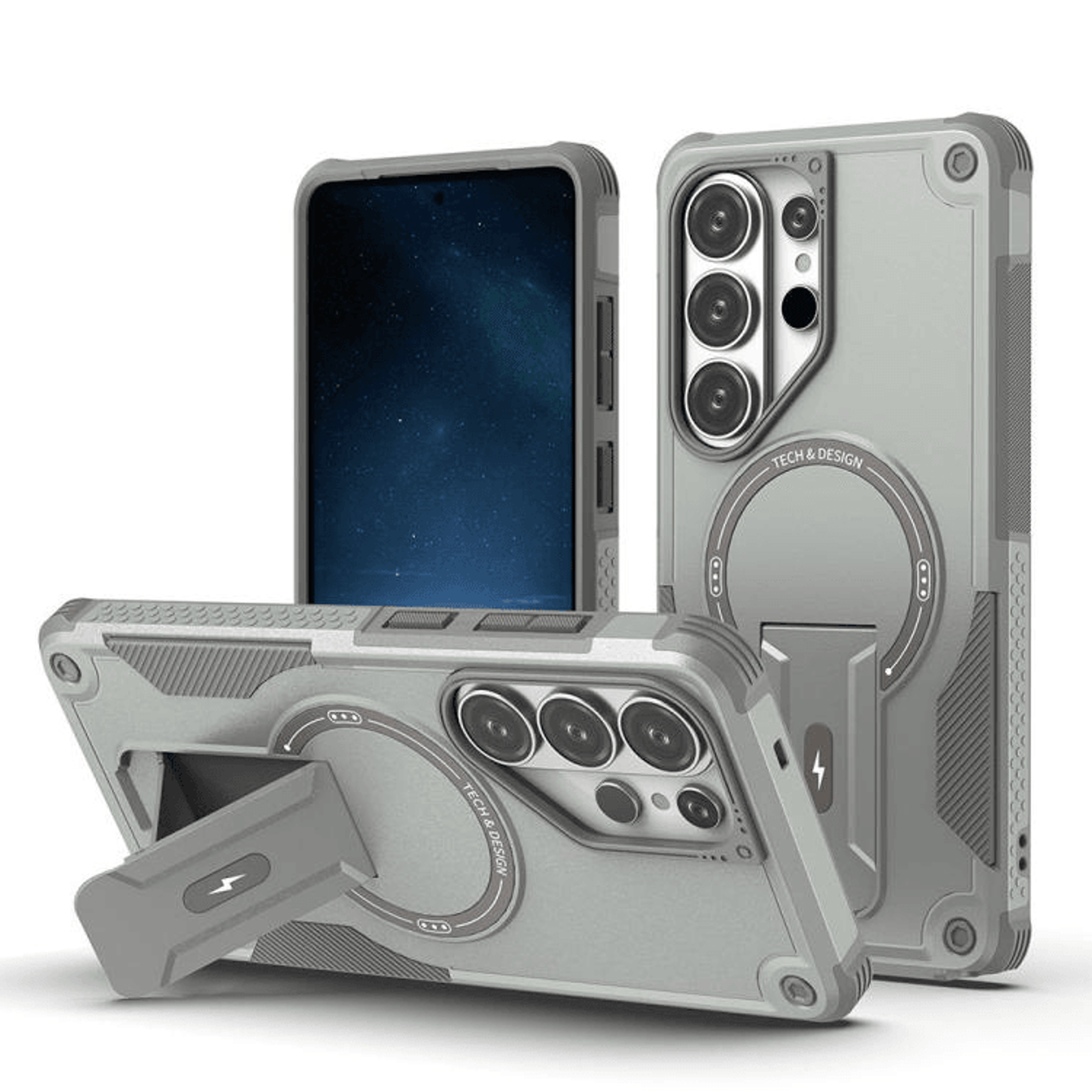 Samsung Galaxy MagSafe Phone Case Armor Hybrid Cover With Kickstand  Shockproof Protection 6