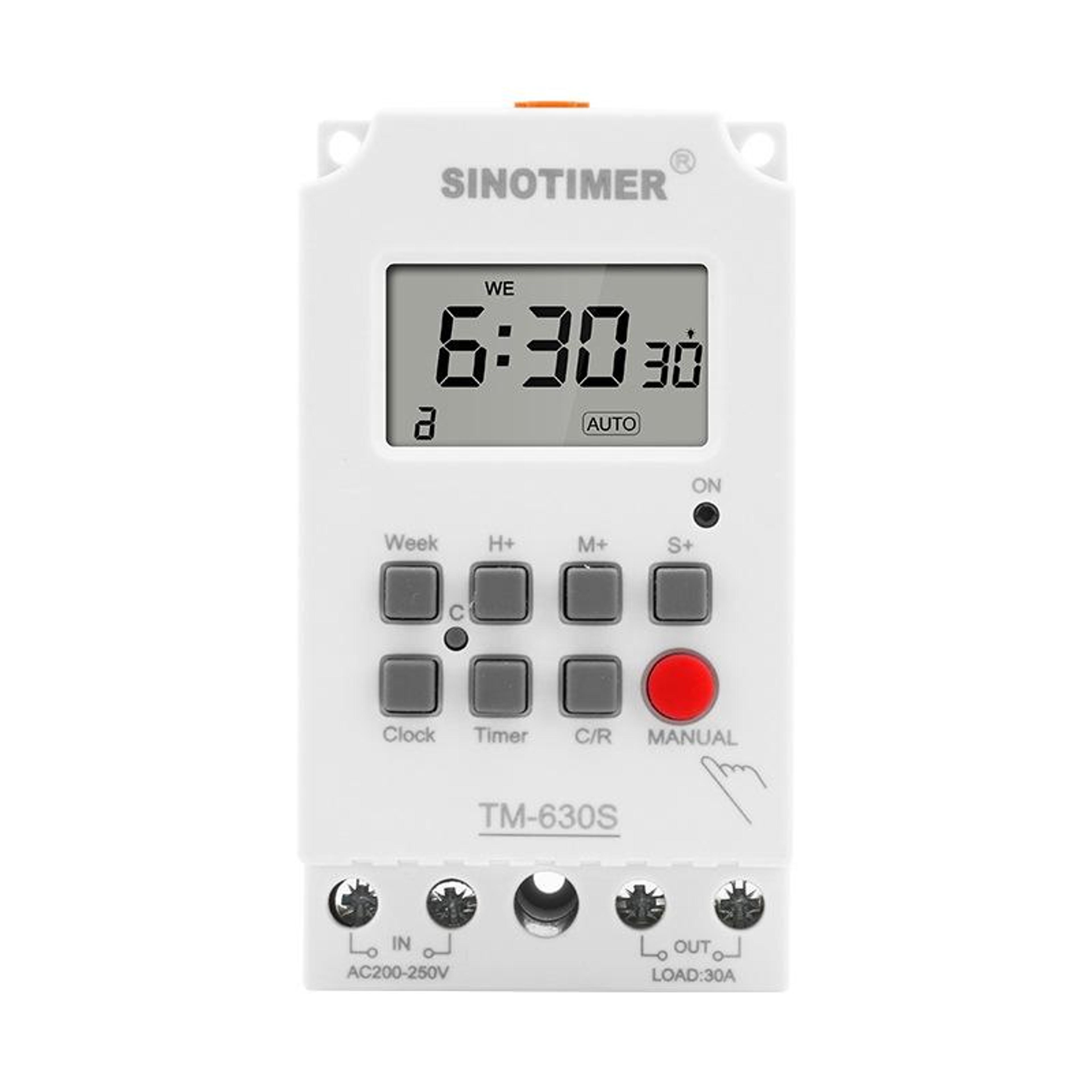 Weekly Programmable Timer Switch Relay 30A Digital Time Control For Home  Industrial Use 0