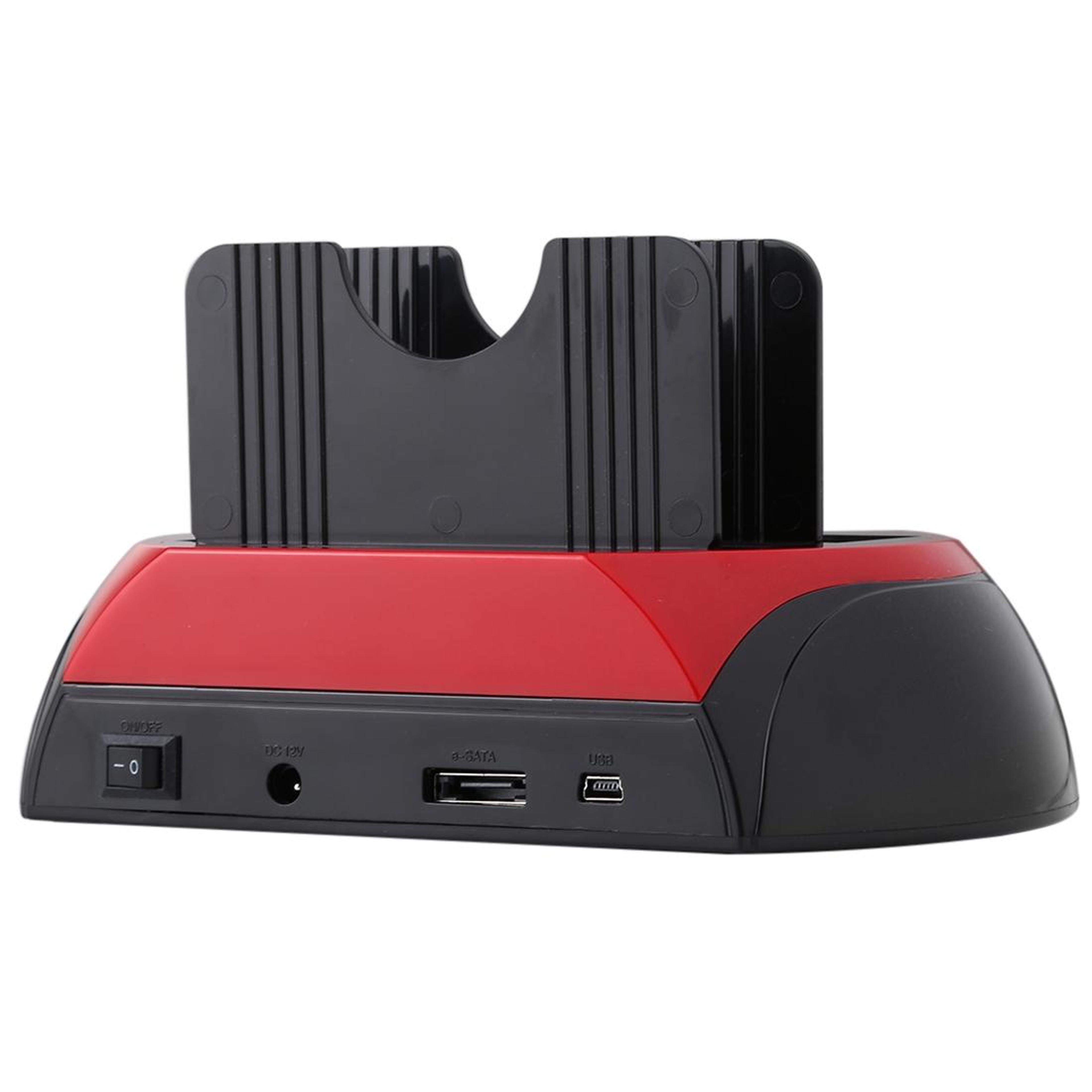 AllinOne Dual Bay SATA IDE HDD Dock With USB 30 Cloning  Card Reader Hub 2