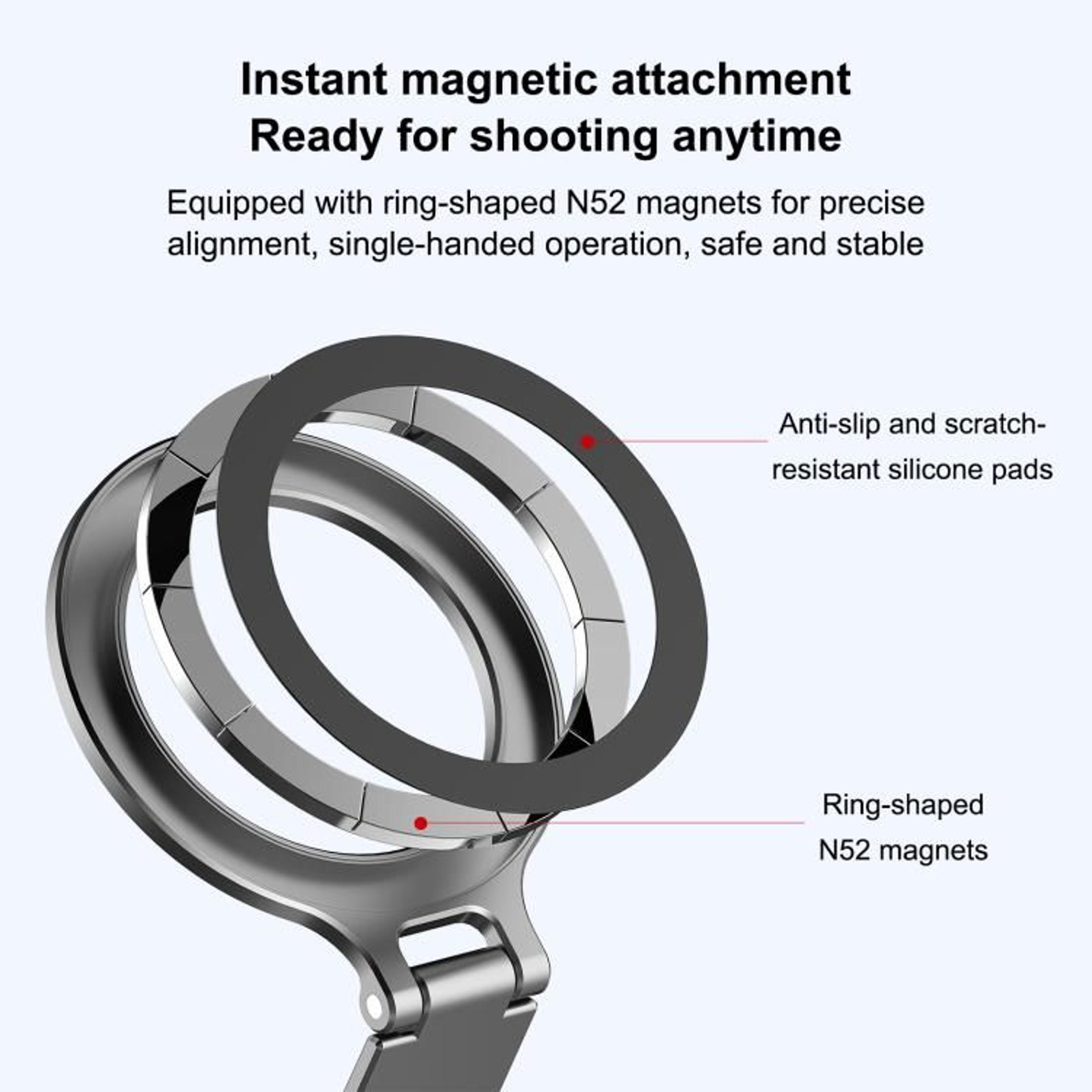 Foldable MagSafe Camera Mount With Cold Shoe  Tripod Compatibility 1