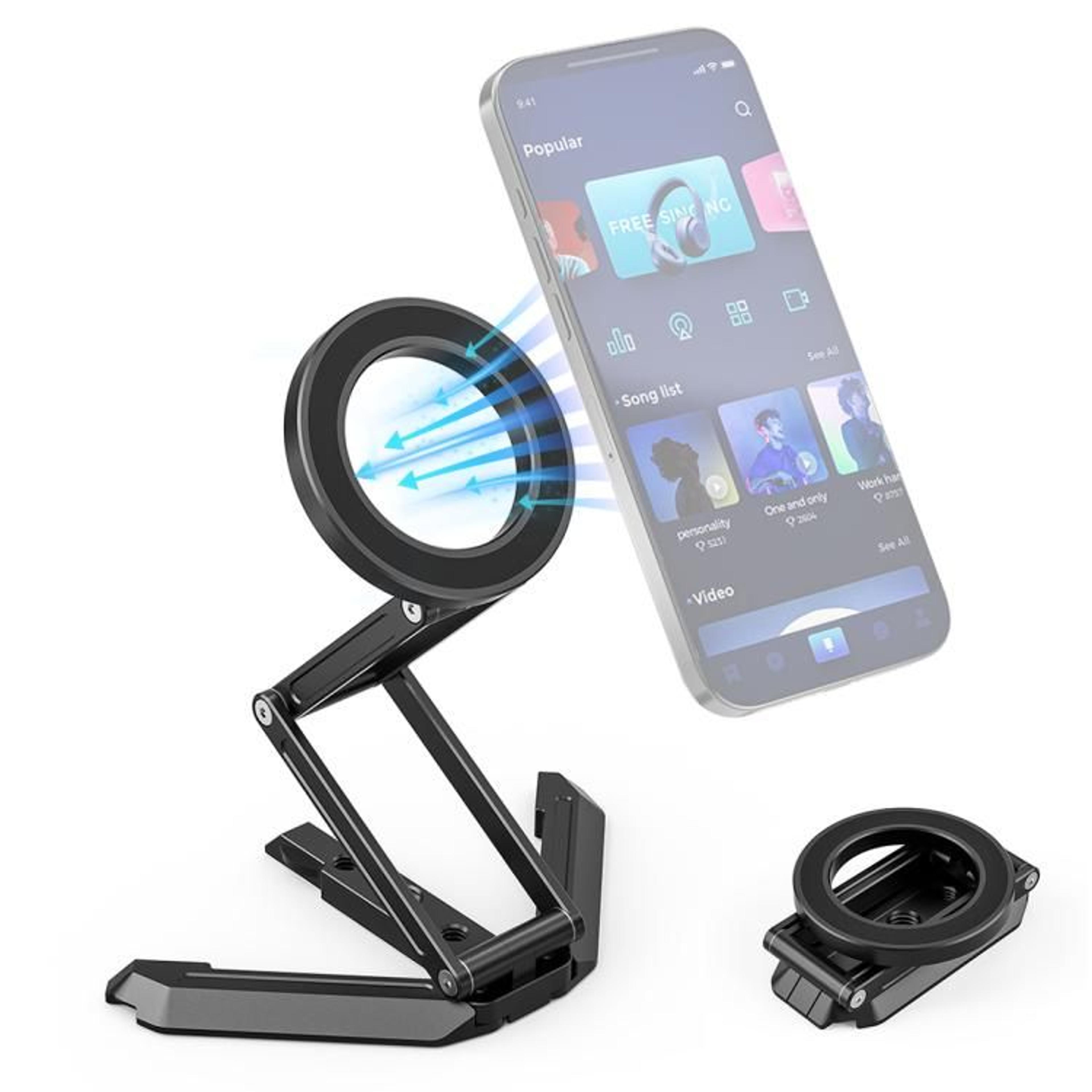 MagSafe Foldable Phone Holder Adjustable Desktop Stand For Live Streaming 10