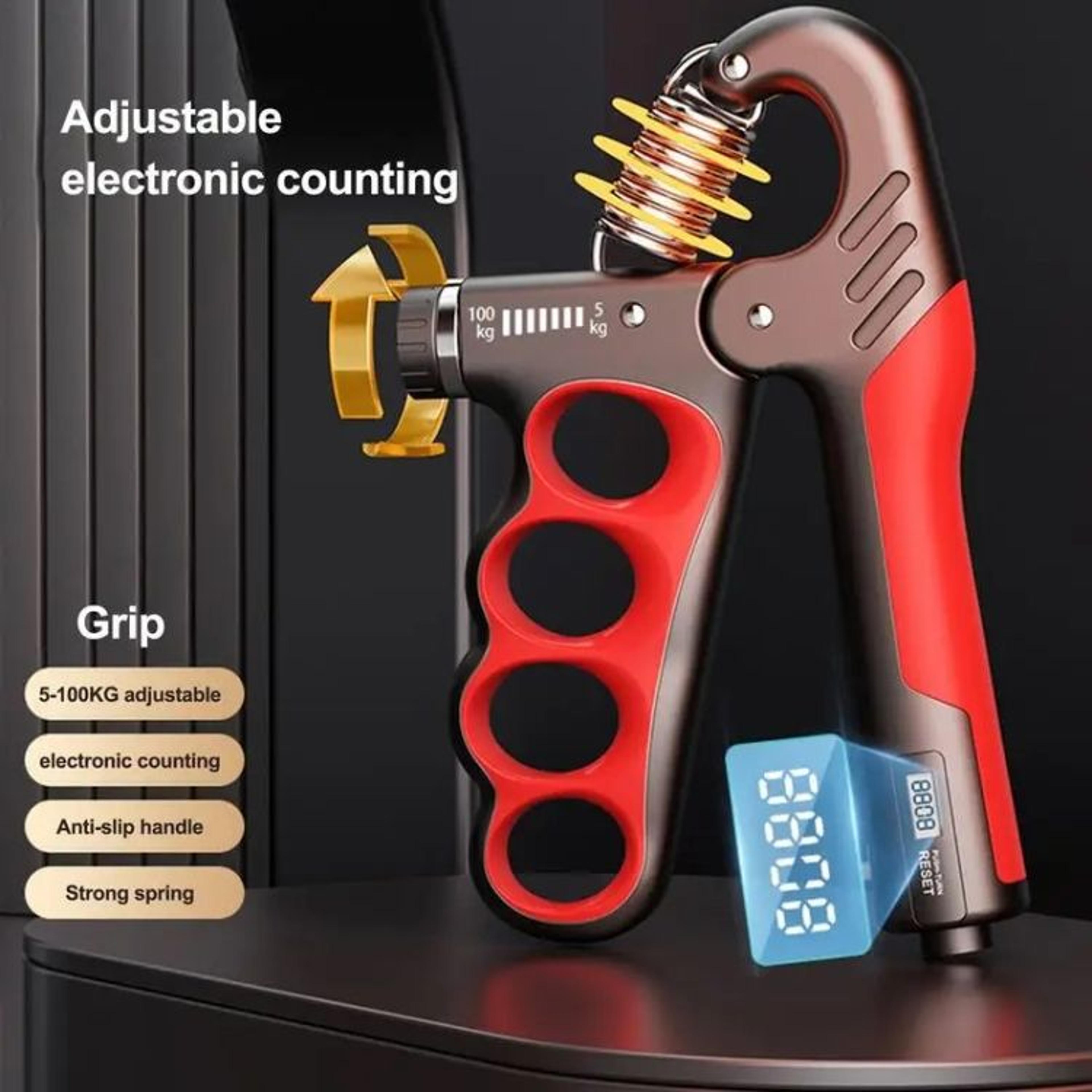 Adjustable Hand Grip Strengthener With Counter 5100kg Forearm Trainer 2